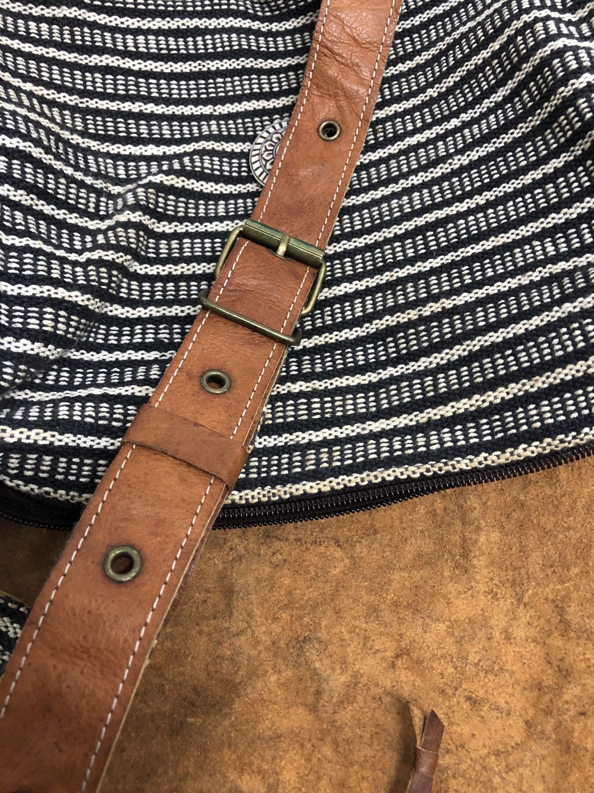 If Six Was Nine × KMRii × Le Grande Bleu (L.G.B.) Rare custom ethnic style handmade slim bag Size ONE SIZE - 21 Thumbnail