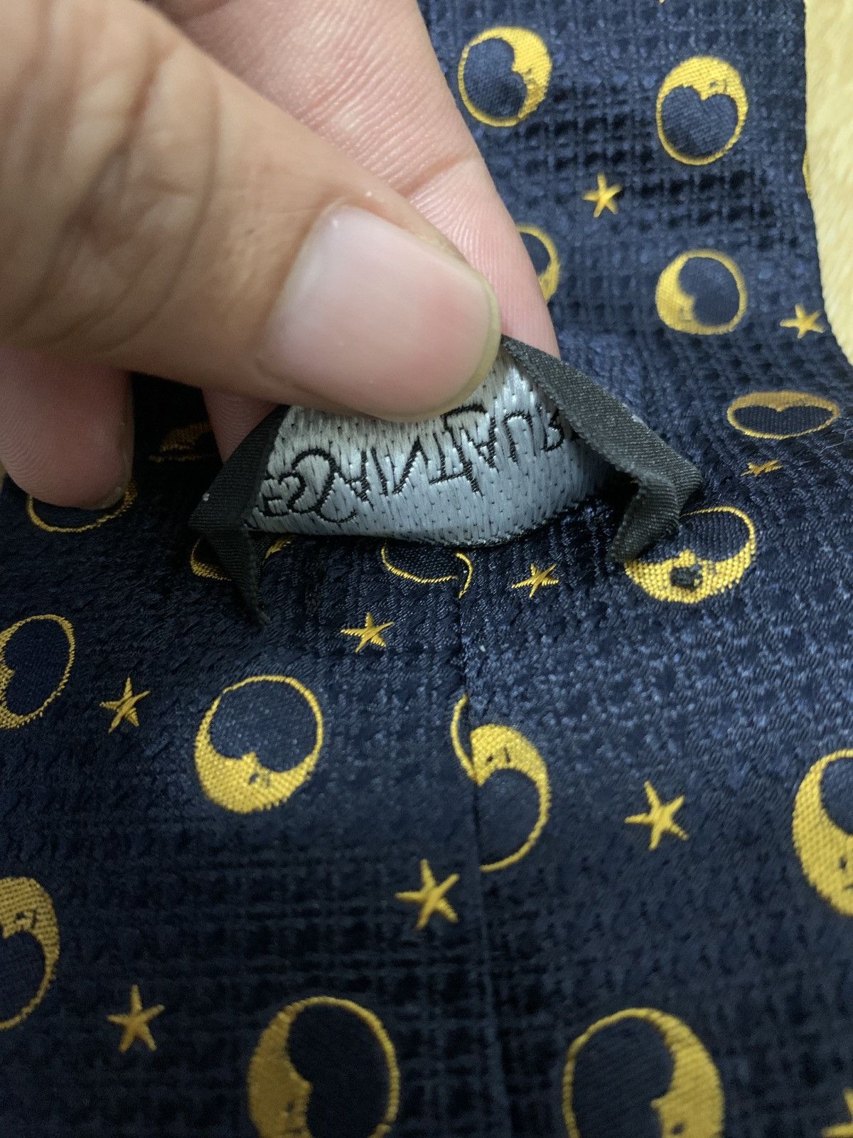 Saint Laurent Paris × Yves Saint Laurent YSL Yves Saint Laurent Moon Star Printed Desing Tie Size ONE SIZE - 6 Thumbnail