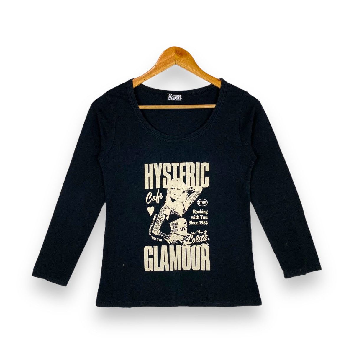 image of Hysteric Glamour Bad Girl Connexxxion Tee in Black, Women's
