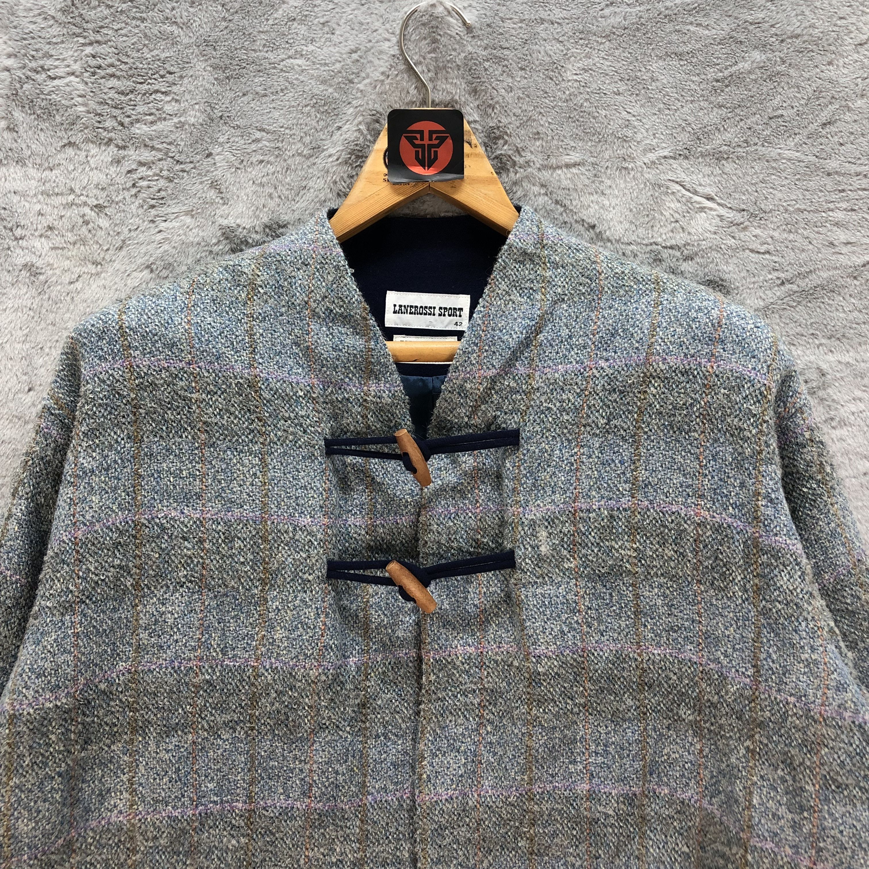 Japanese Brand LANEROSSI SPORT WOOL CROPPED COAT #6825-92 Size M / US 6-8 / IT 42-44 - 2 Thumbnail