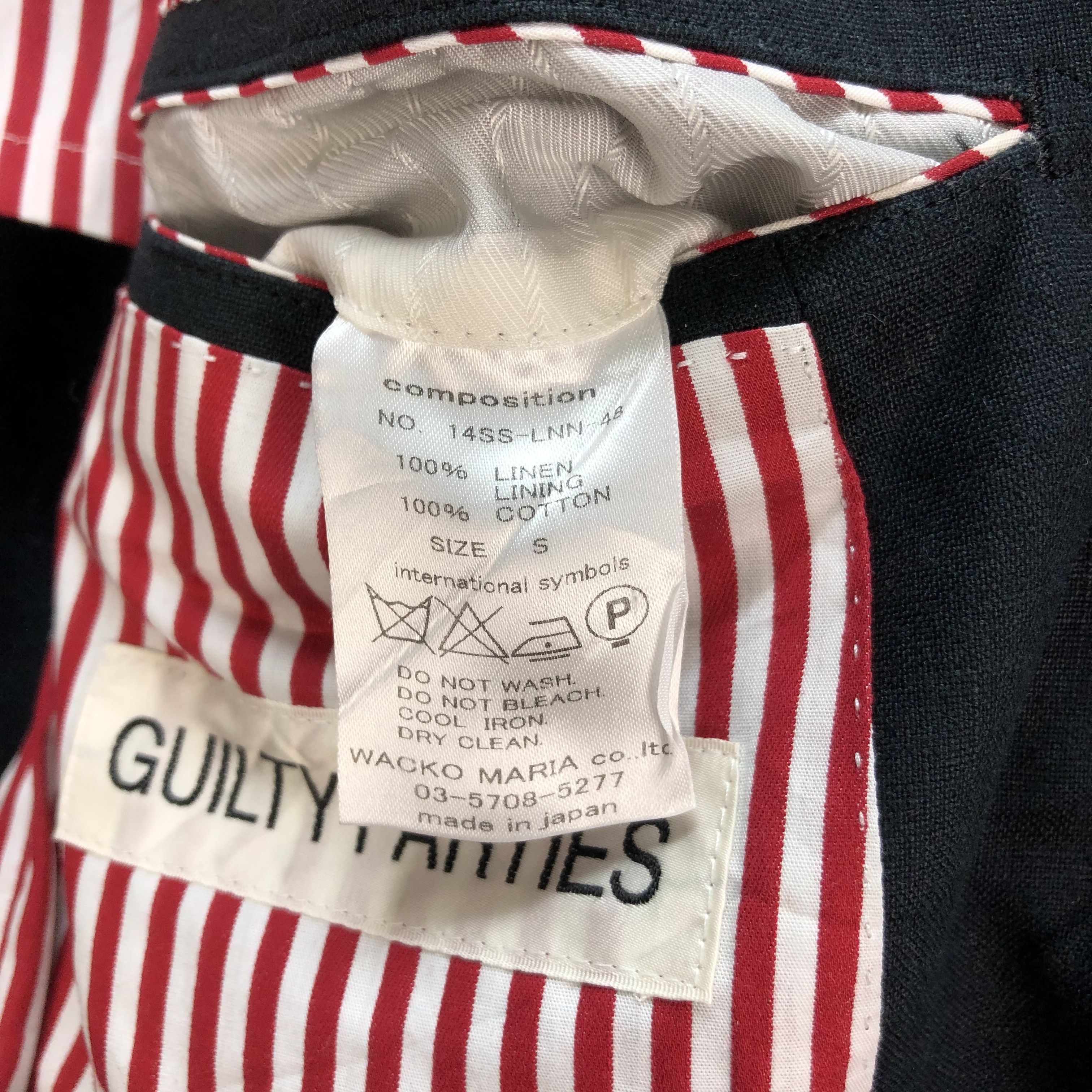 Wacko Maria GUILTY PARTIES WACKO MARIA FORMAL JACKET #6826-92 Size US S / EU 44-46 / 1 - 9 Thumbnail