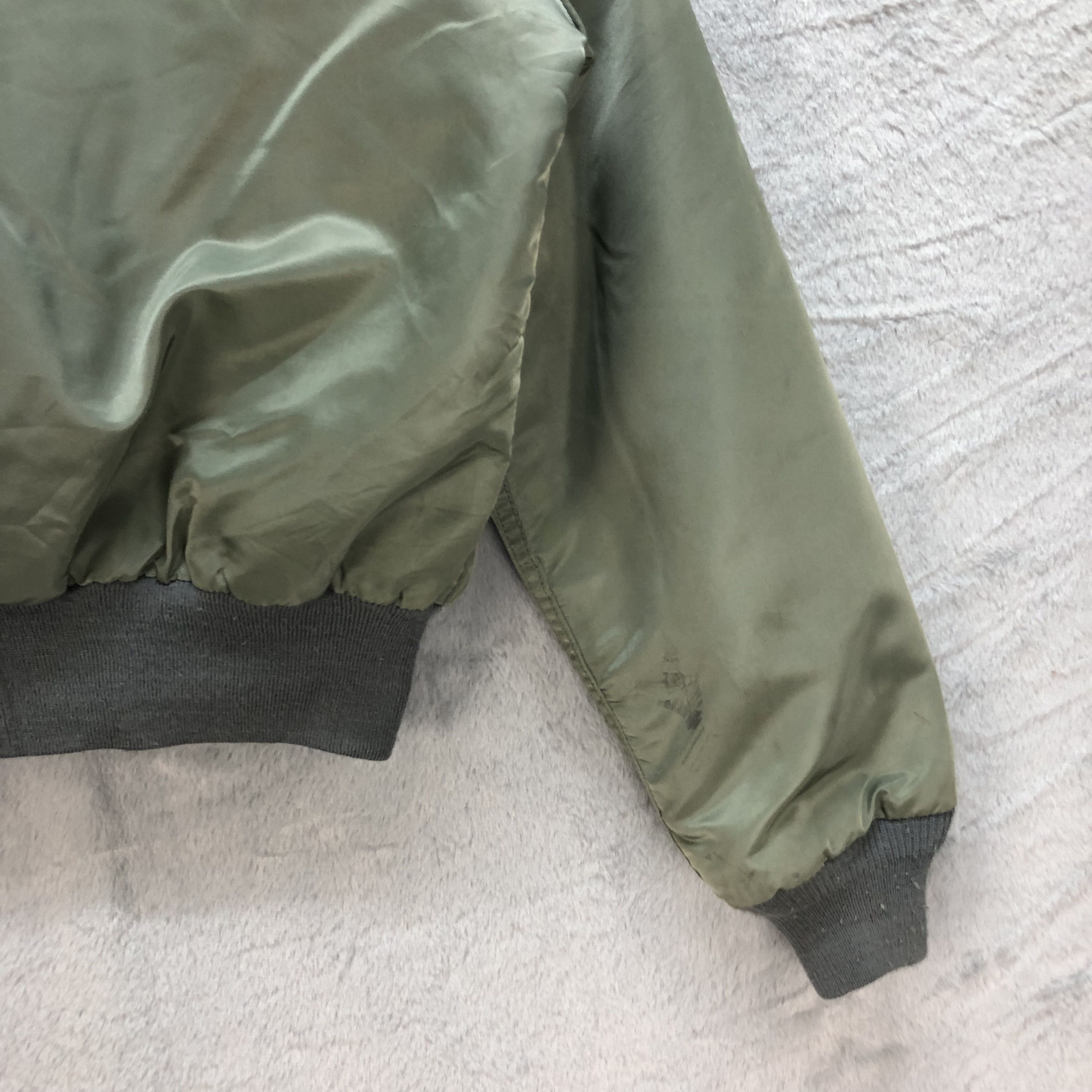 Vintage BOXY🔥 HOPE MANUFACTURING USAF MA-1 BOMBERS JACKET #6827-92 Size M / US 6-8 / IT 42-44 - 15 Thumbnail