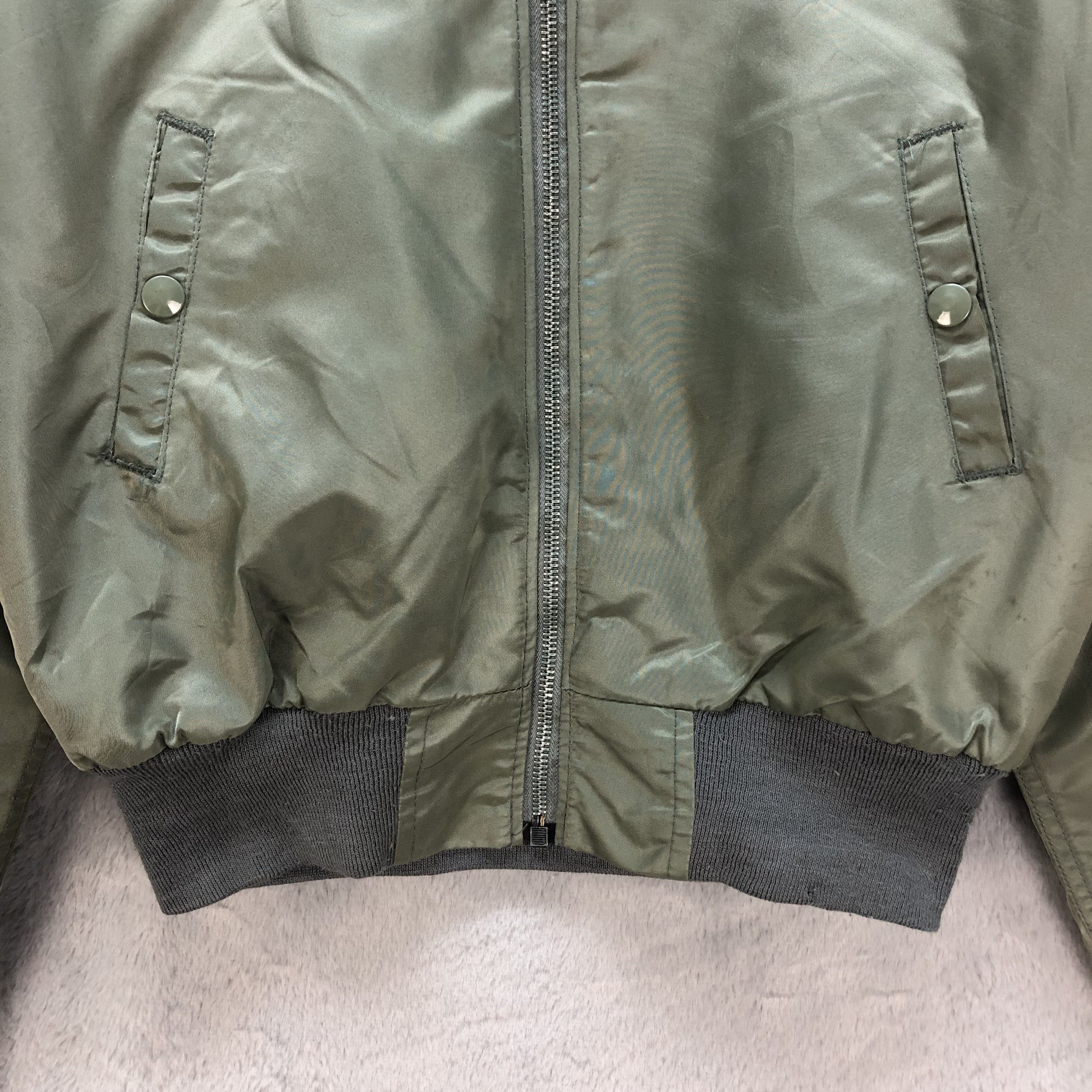 Vintage BOXY🔥 HOPE MANUFACTURING USAF MA-1 BOMBERS JACKET #6827-92 Size M / US 6-8 / IT 42-44 - 4 Thumbnail
