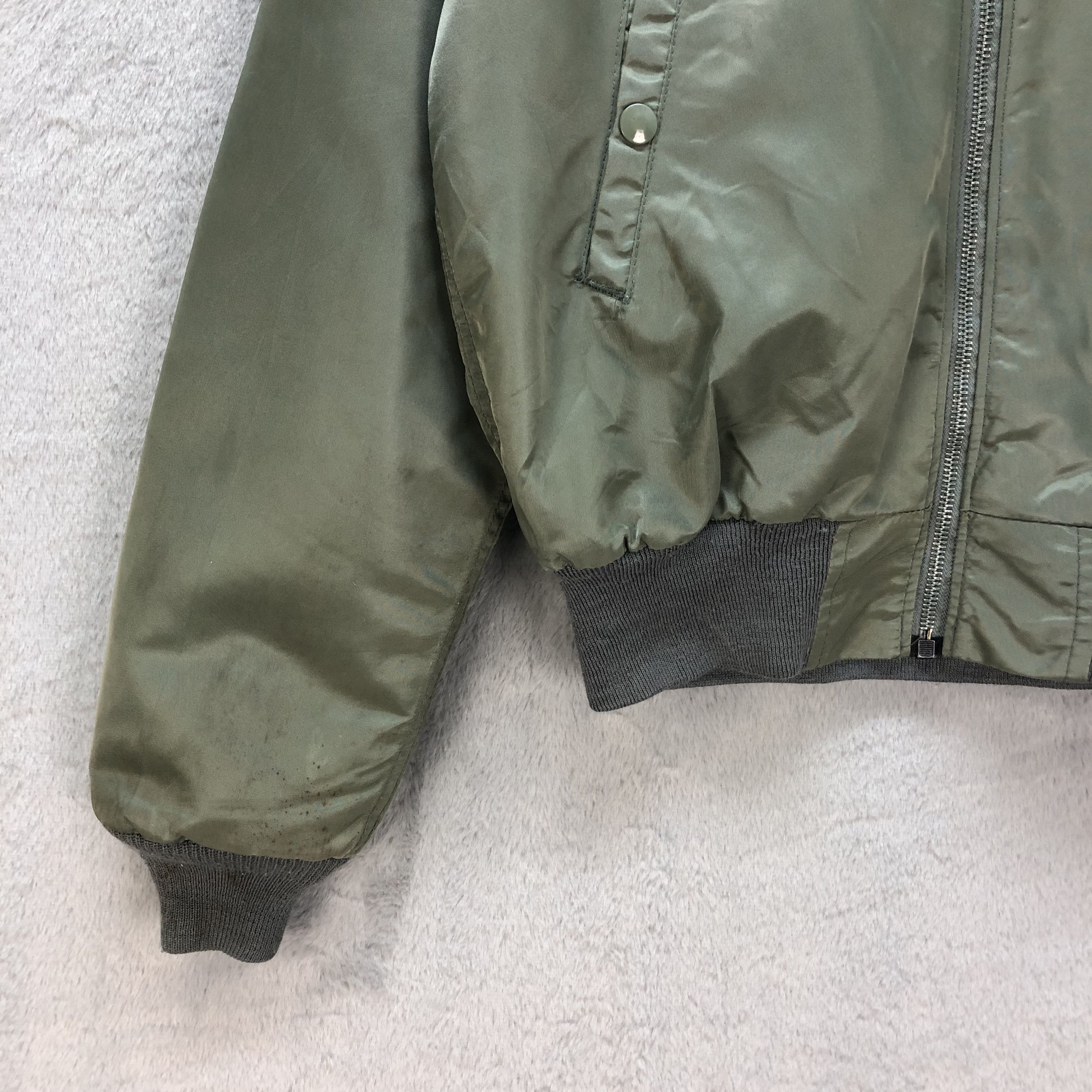 Vintage BOXY🔥 HOPE MANUFACTURING USAF MA-1 BOMBERS JACKET #6827-92 Size M / US 6-8 / IT 42-44 - 6 Thumbnail