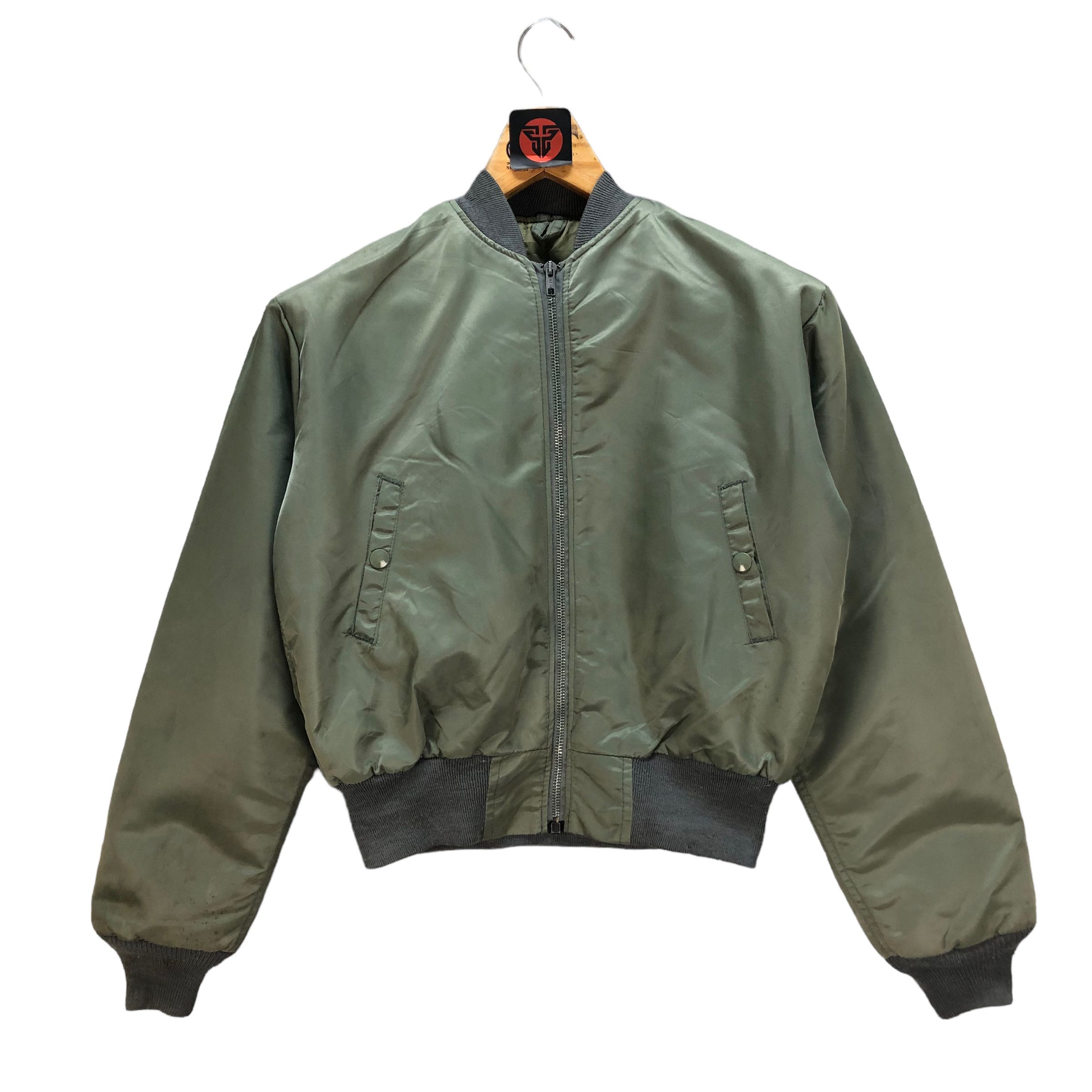 Vintage BOXY🔥 HOPE MANUFACTURING USAF MA-1 BOMBERS JACKET #6827-92 Size M / US 6-8 / IT 42-44 - 1 Thumbnail