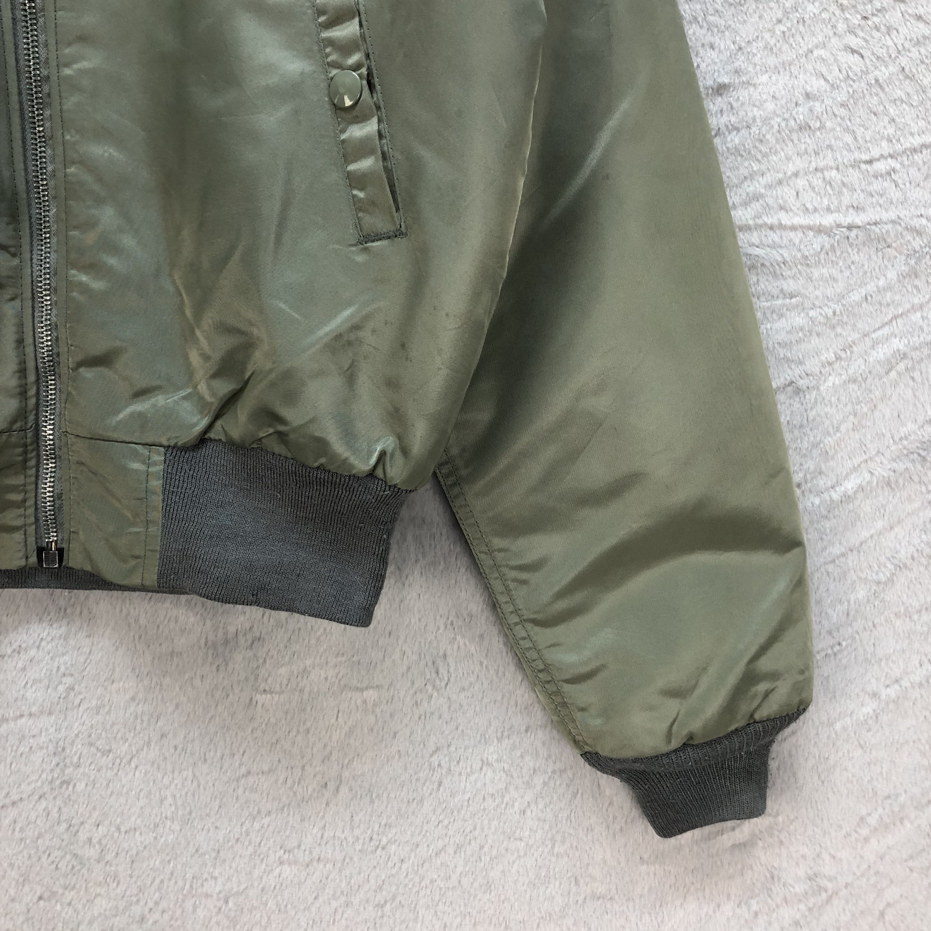 Vintage BOXY🔥 HOPE MANUFACTURING USAF MA-1 BOMBERS JACKET #6827-92 Size M / US 6-8 / IT 42-44 - 8 Thumbnail