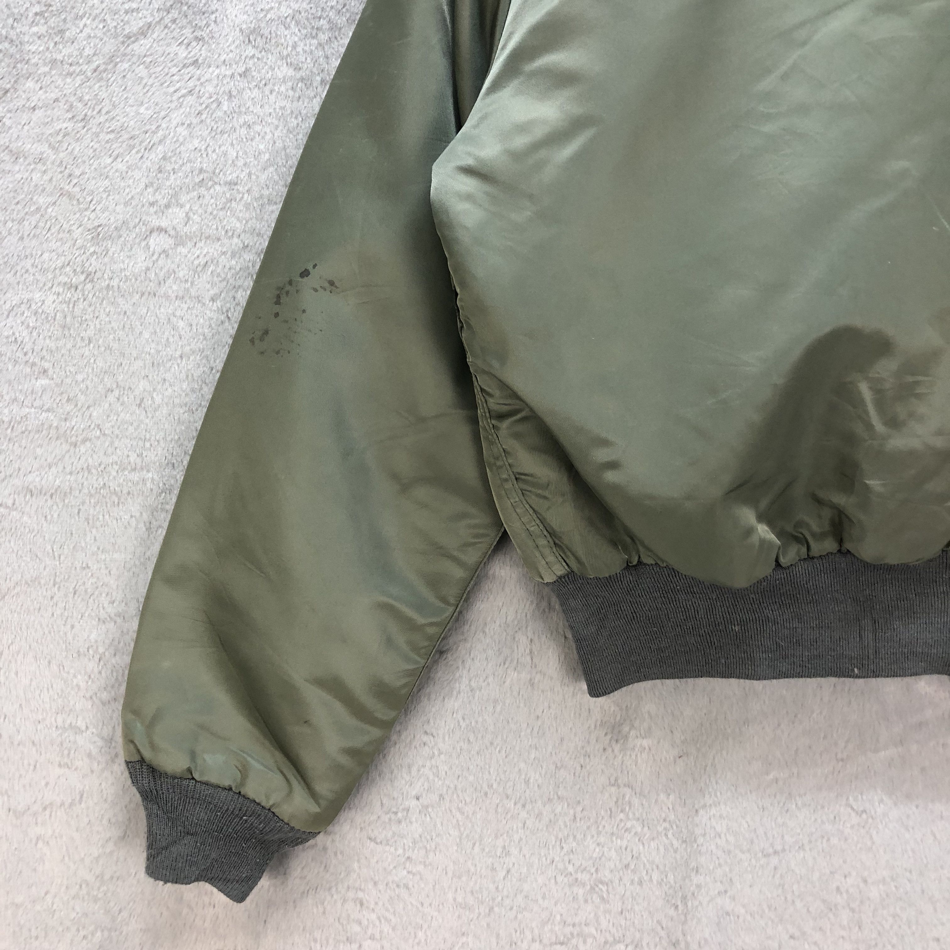 Vintage BOXY🔥 HOPE MANUFACTURING USAF MA-1 BOMBERS JACKET #6827-92 Size M / US 6-8 / IT 42-44 - 13 Thumbnail