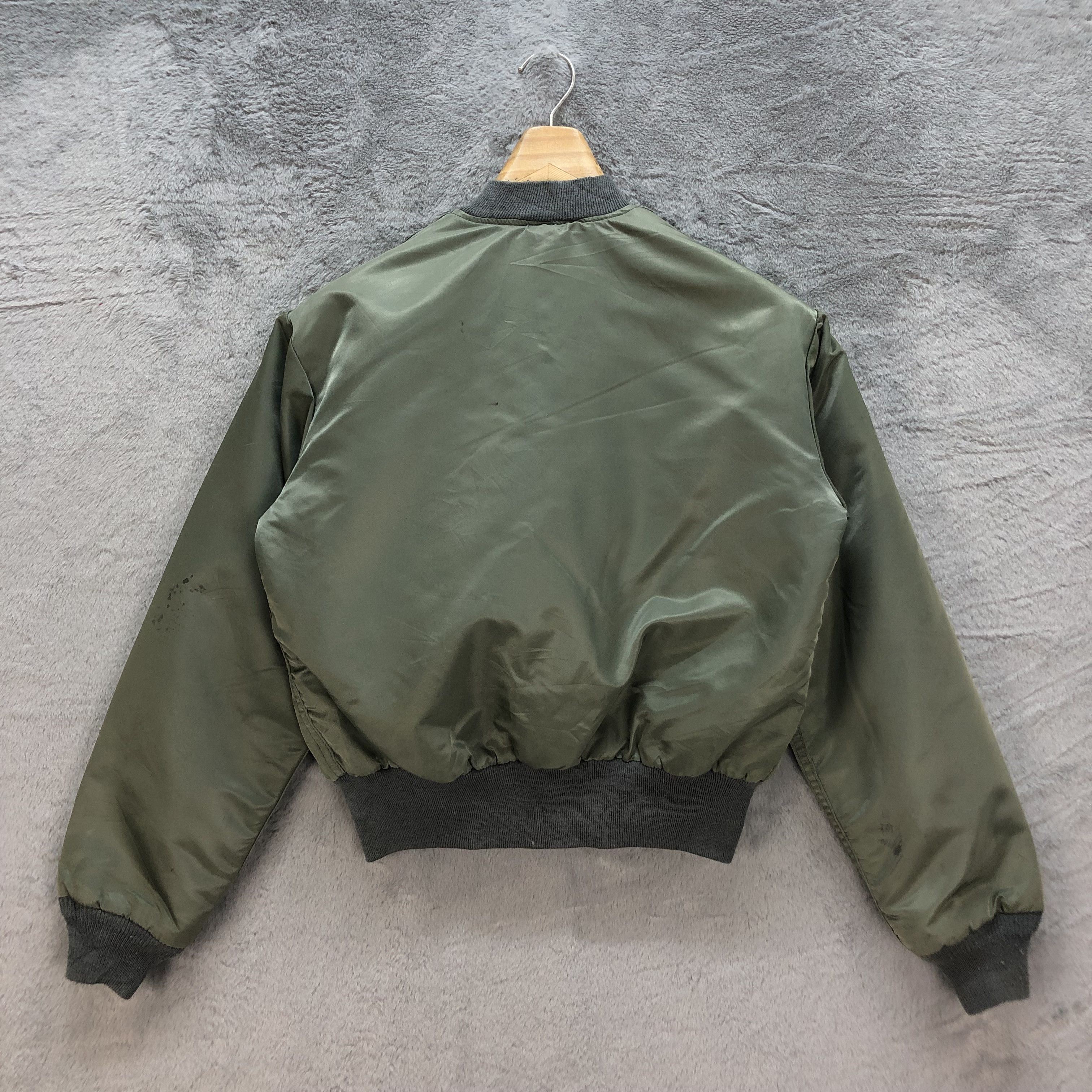 Vintage BOXY🔥 HOPE MANUFACTURING USAF MA-1 BOMBERS JACKET #6827-92 Size M / US 6-8 / IT 42-44 - 12 Thumbnail