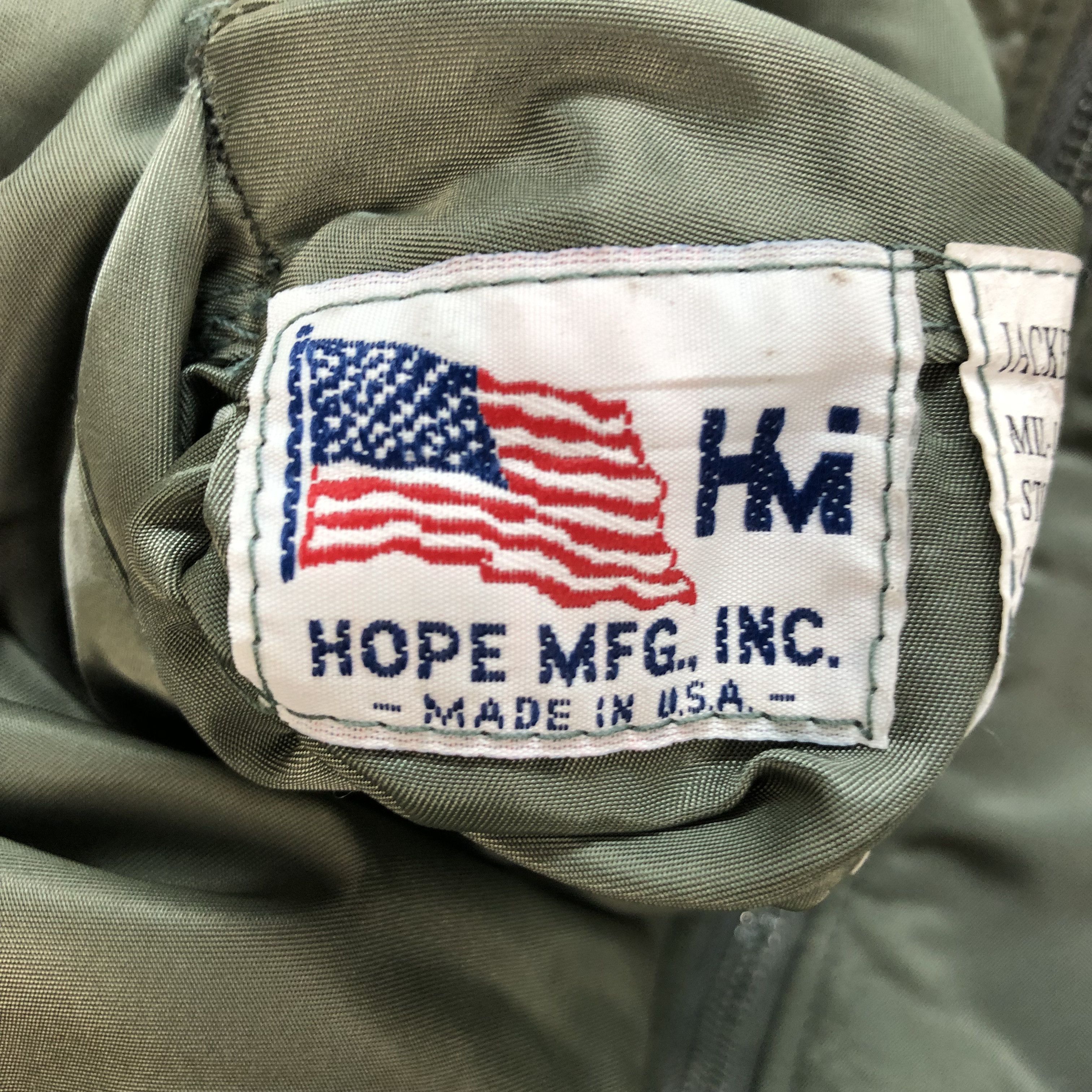 Vintage BOXY🔥 HOPE MANUFACTURING USAF MA-1 BOMBERS JACKET #6827-92 Size M / US 6-8 / IT 42-44 - 11 Thumbnail