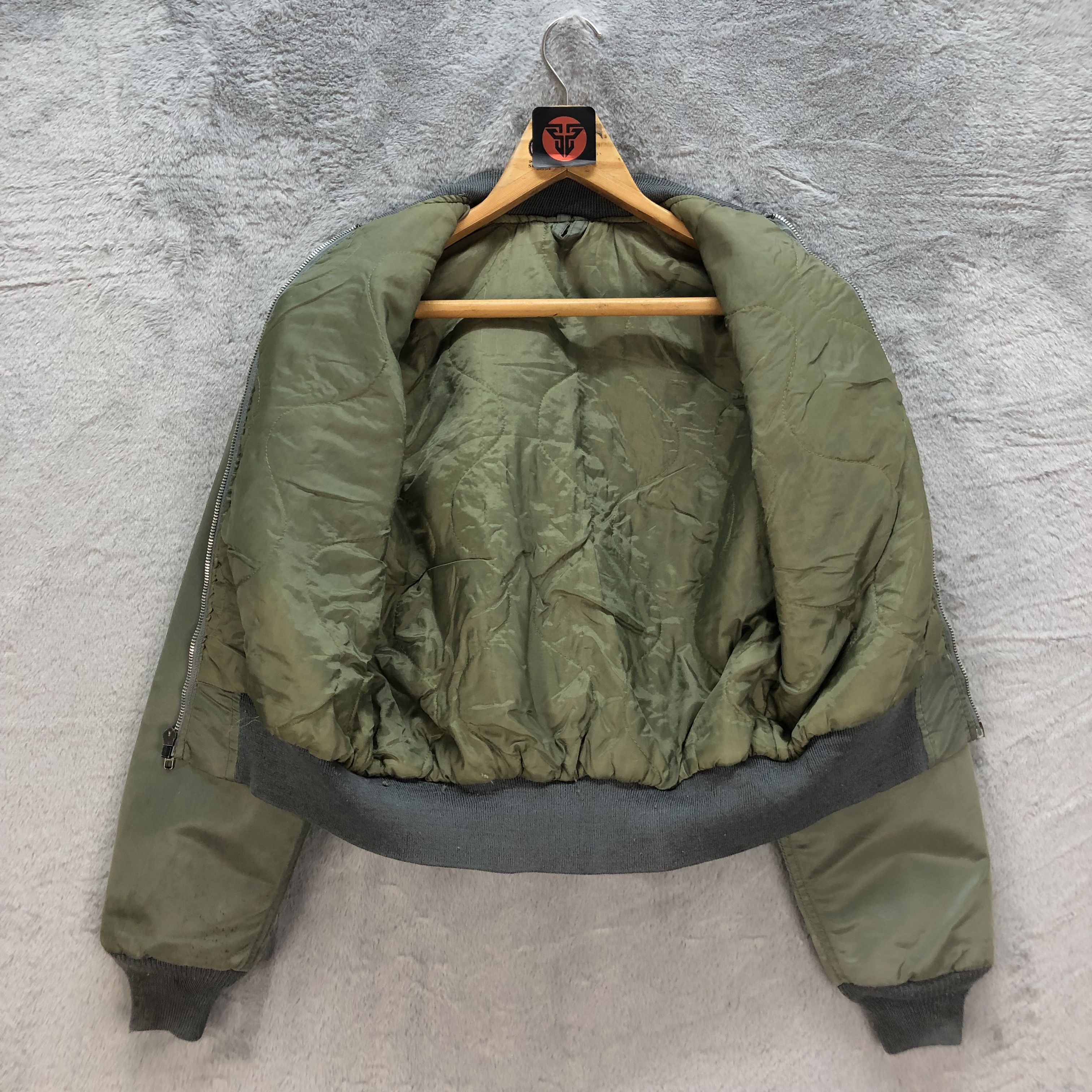 Vintage BOXY🔥 HOPE MANUFACTURING USAF MA-1 BOMBERS JACKET #6827-92 Size M / US 6-8 / IT 42-44 - 9 Thumbnail