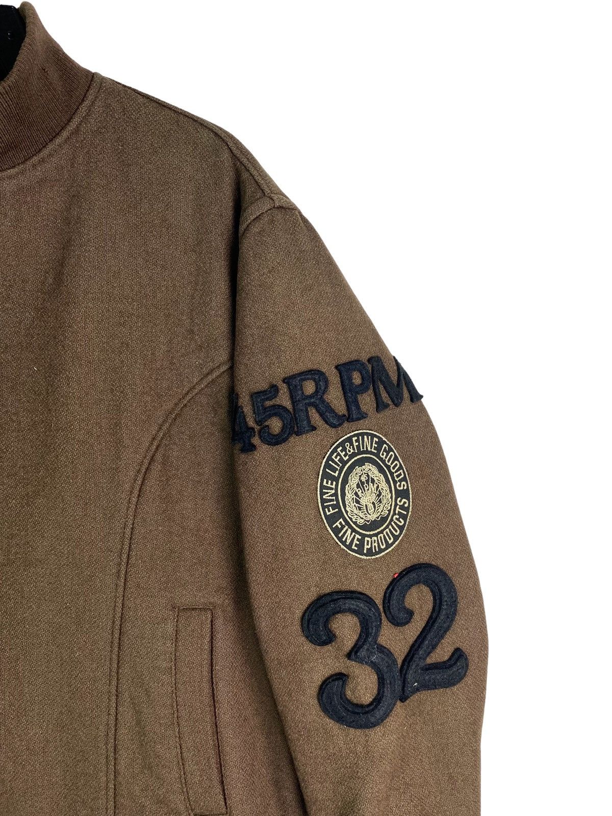 45rpm Vtg 90s rare 45RPM japan letterman wool jacket Size US L / EU 52-54 / 3 - 3 Thumbnail