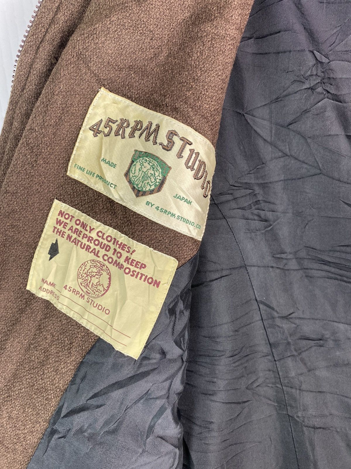 45rpm Vtg 90s rare 45RPM japan letterman wool jacket Size US L / EU 52-54 / 3 - 6 Thumbnail