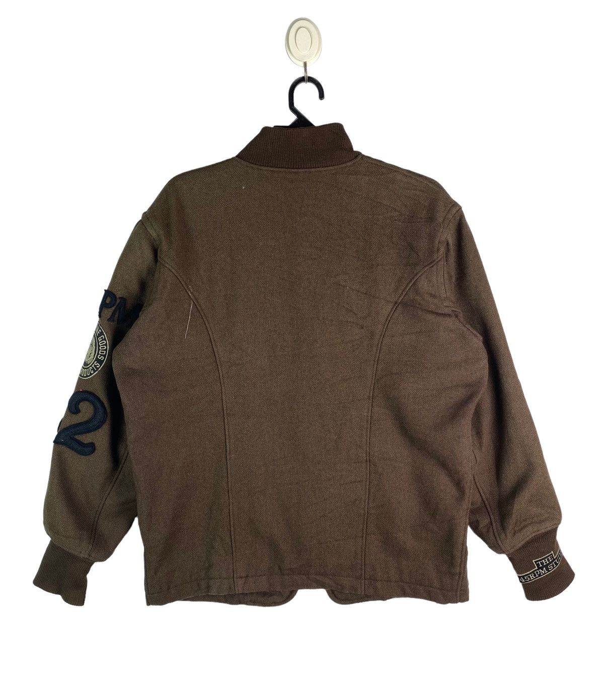 45rpm Vtg 90s rare 45RPM japan letterman wool jacket Size US L / EU 52-54 / 3 - 5 Thumbnail