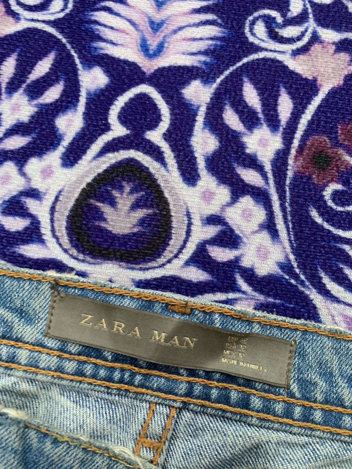 Designer × Zara Zaraman Distressed Denim Size US 36 / EU 52 - 9 Thumbnail