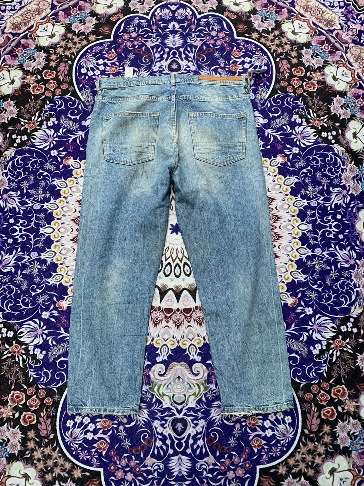 Designer × Zara Zaraman Distressed Denim Size US 36 / EU 52 - 14 Thumbnail