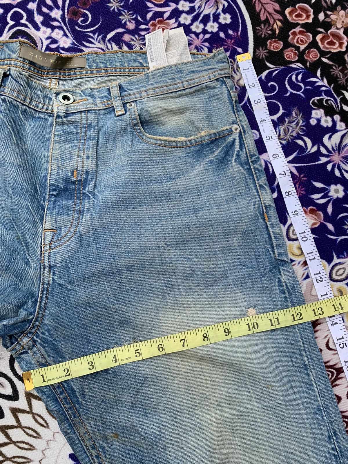 Designer × Zara Zaraman Distressed Denim Size US 36 / EU 52 - 22 Thumbnail