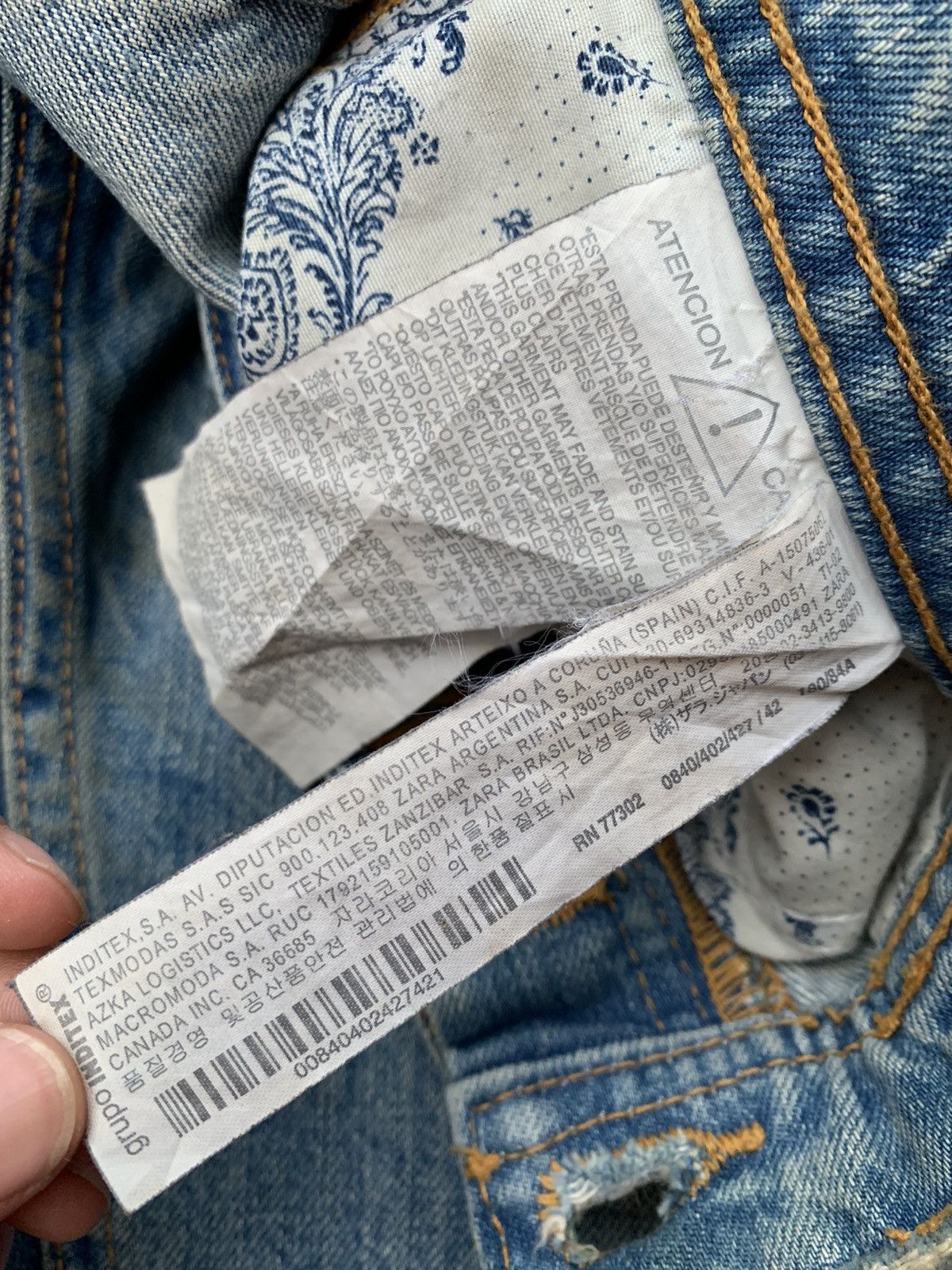 Designer × Zara Zaraman Distressed Denim Size US 36 / EU 52 - 11 Thumbnail