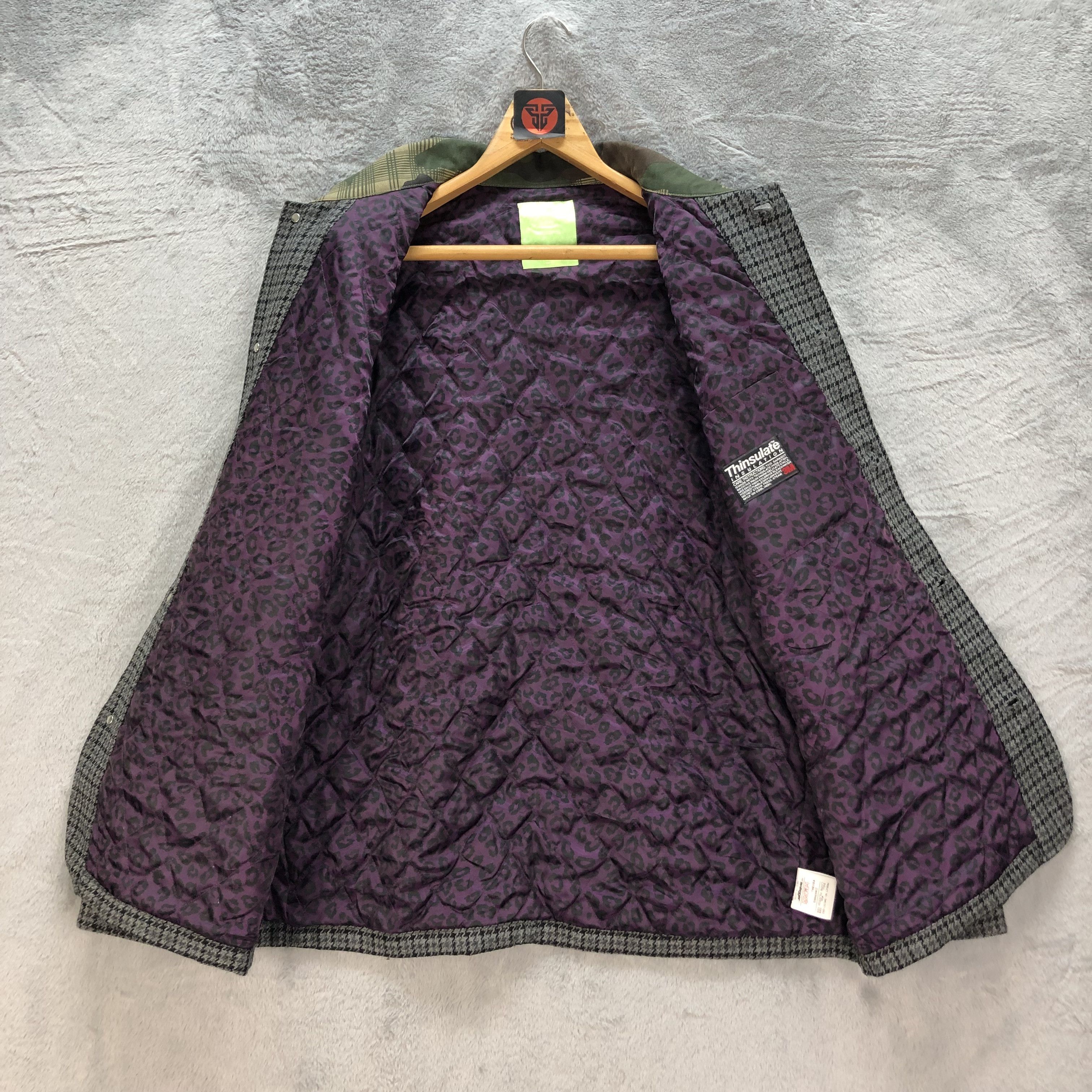 Swagger 06's SWAGGER WOOL CHECKED CHORE JACKET #6830-92 Size US L / EU 52-54 / 3 - 6 Thumbnail
