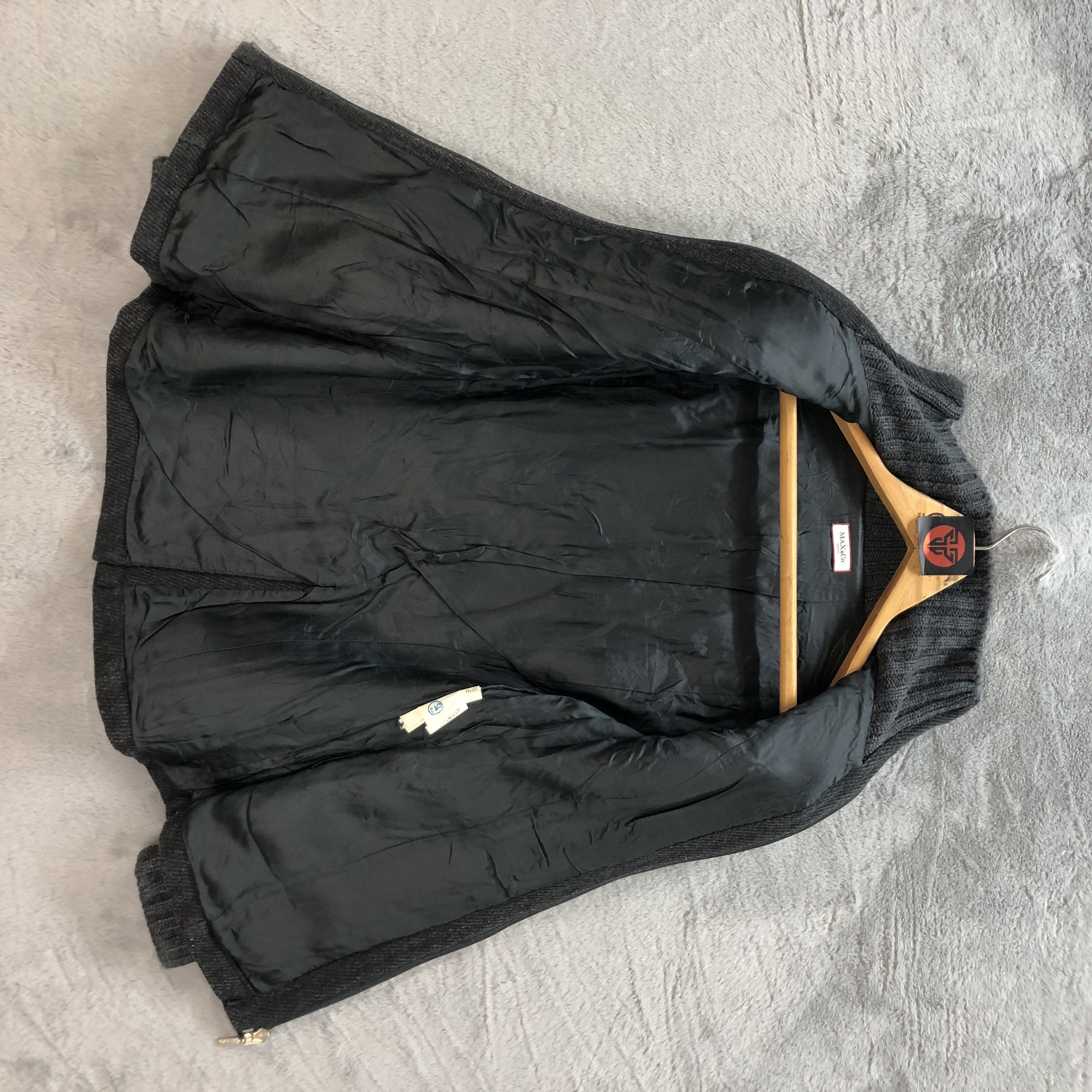 MAX&Co. MAX & CO ACTIVE WOOL KNIT HYRBID JACKET #6831-92 Size XS / US 0-2 / IT 36-38 - 7 Thumbnail
