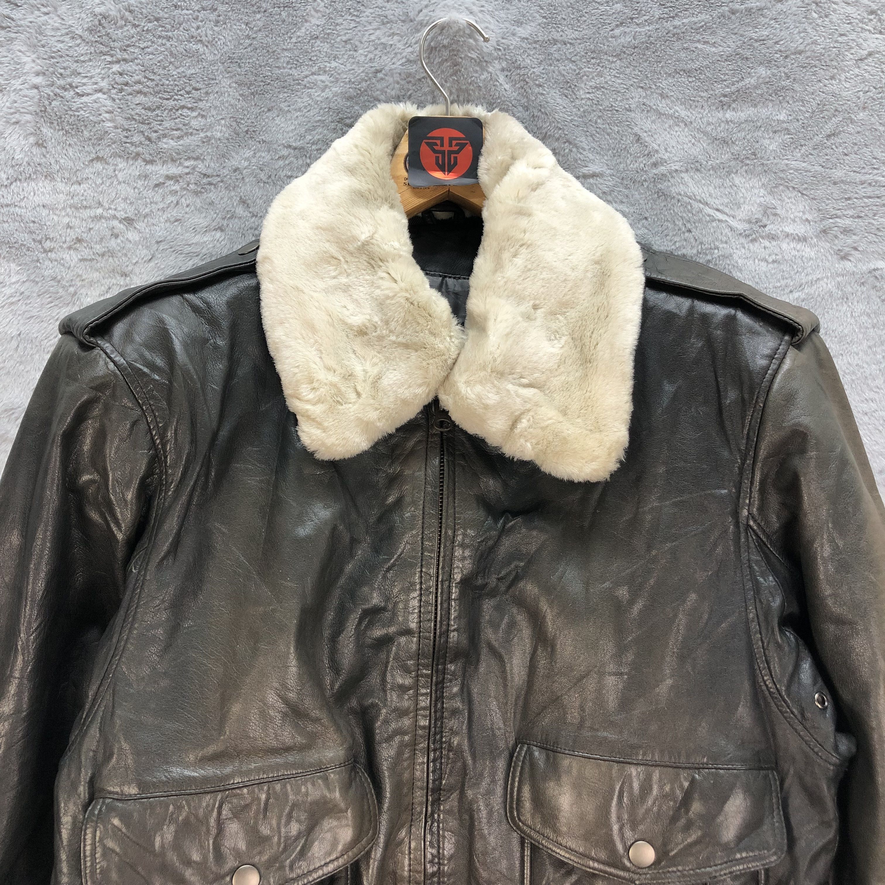 Vintage FLIGHT EQUIPMENT A2 FLYER LEATHER JACKET #6836-93 Size US M / EU 48-50 / 2 - 2 Thumbnail