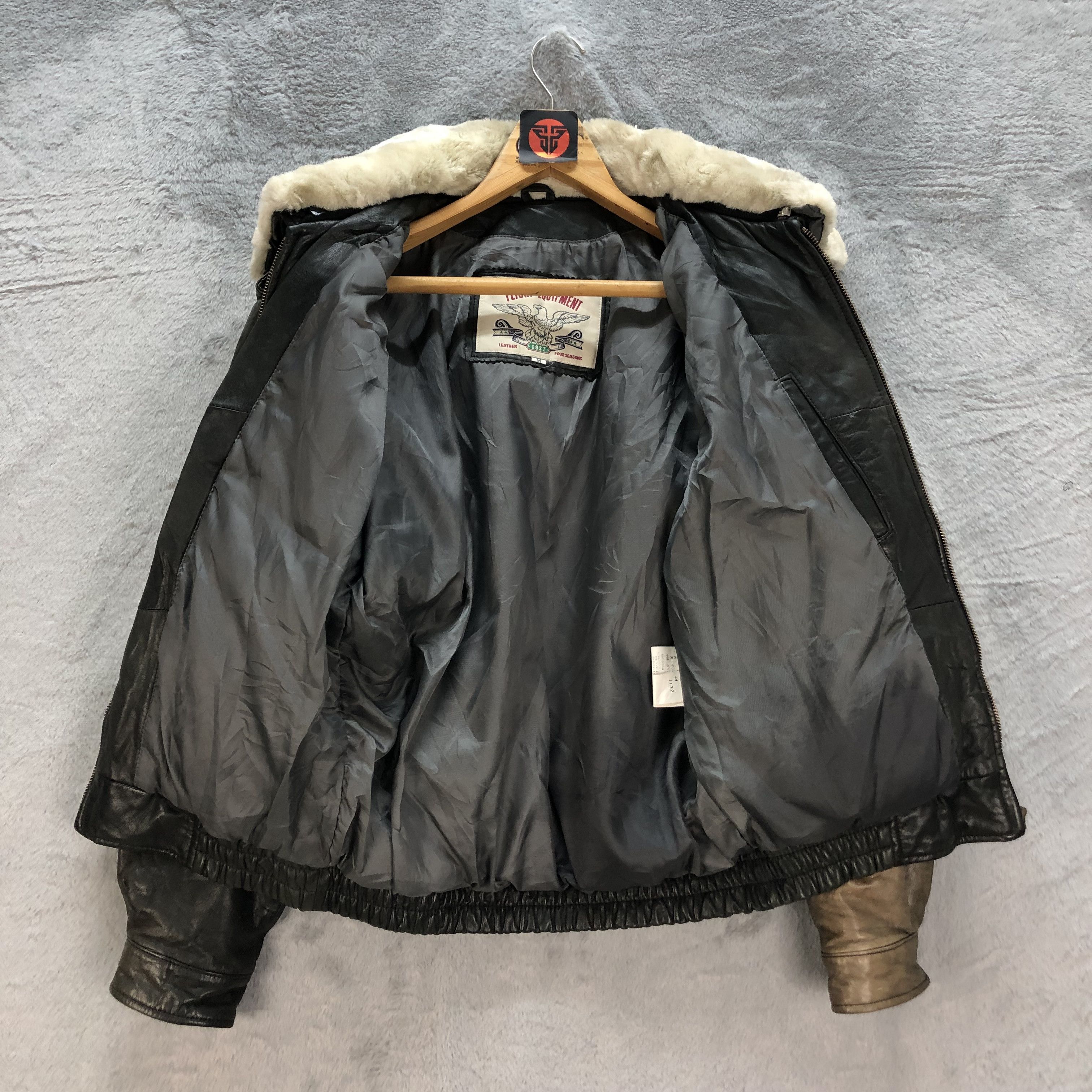 Vintage FLIGHT EQUIPMENT A2 FLYER LEATHER JACKET #6836-93 Size US M / EU 48-50 / 2 - 8 Thumbnail