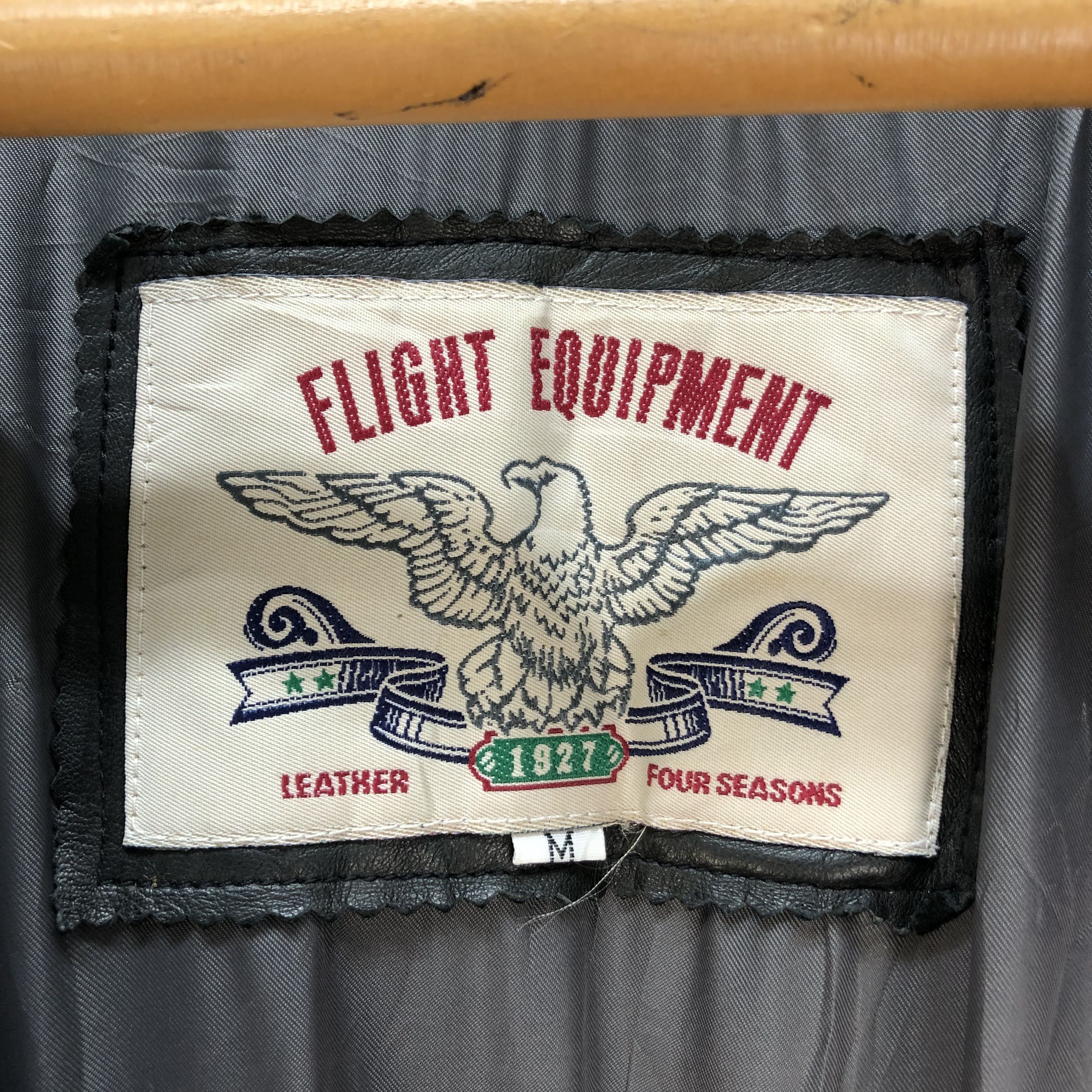 Vintage FLIGHT EQUIPMENT A2 FLYER LEATHER JACKET #6836-93 Size US M / EU 48-50 / 2 - 9 Thumbnail