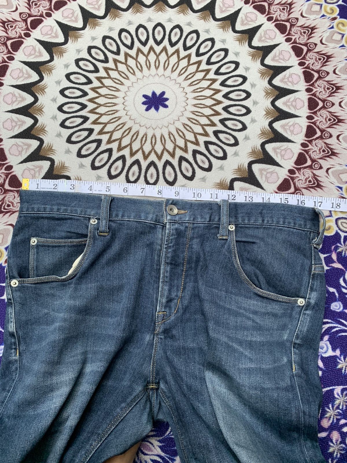 Japanese Brand Ships Jet Blue Japanese Faded Denim Size US 34 / EU 50 - 9 Thumbnail