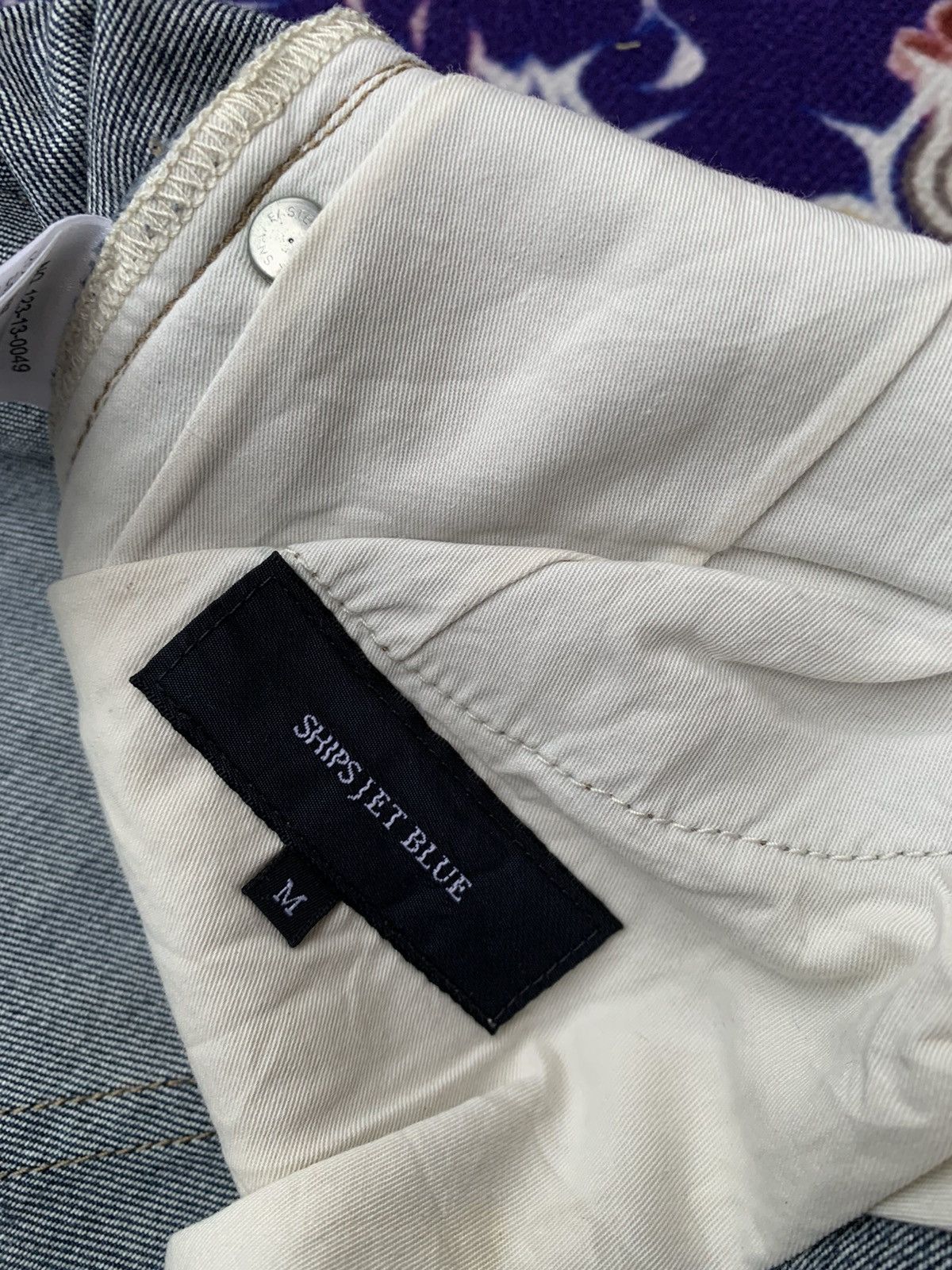 Japanese Brand Ships Jet Blue Japanese Faded Denim Size US 34 / EU 50 - 4 Thumbnail