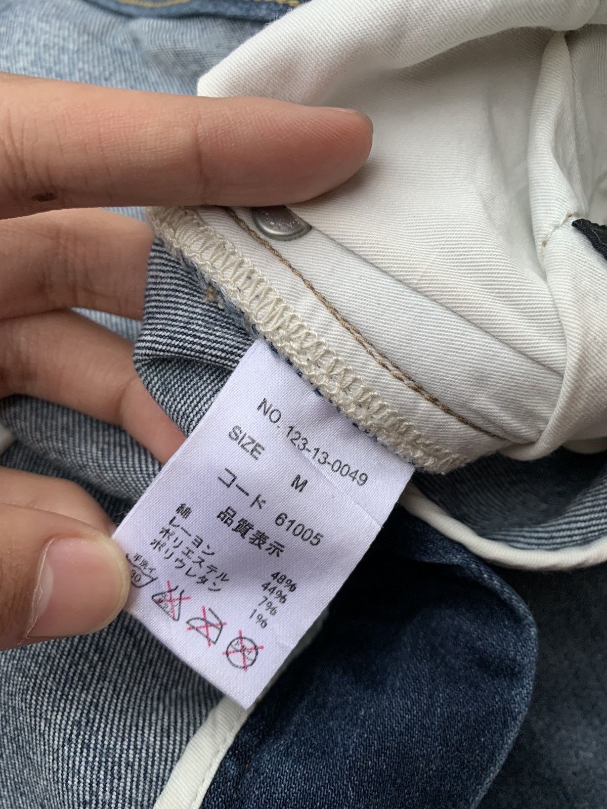 Japanese Brand Ships Jet Blue Japanese Faded Denim Size US 34 / EU 50 - 5 Thumbnail
