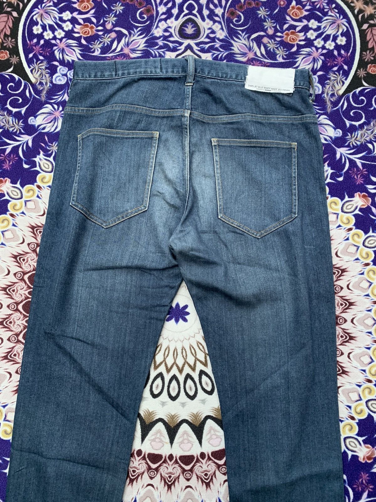 Japanese Brand Ships Jet Blue Japanese Faded Denim Size US 34 / EU 50 - 7 Thumbnail