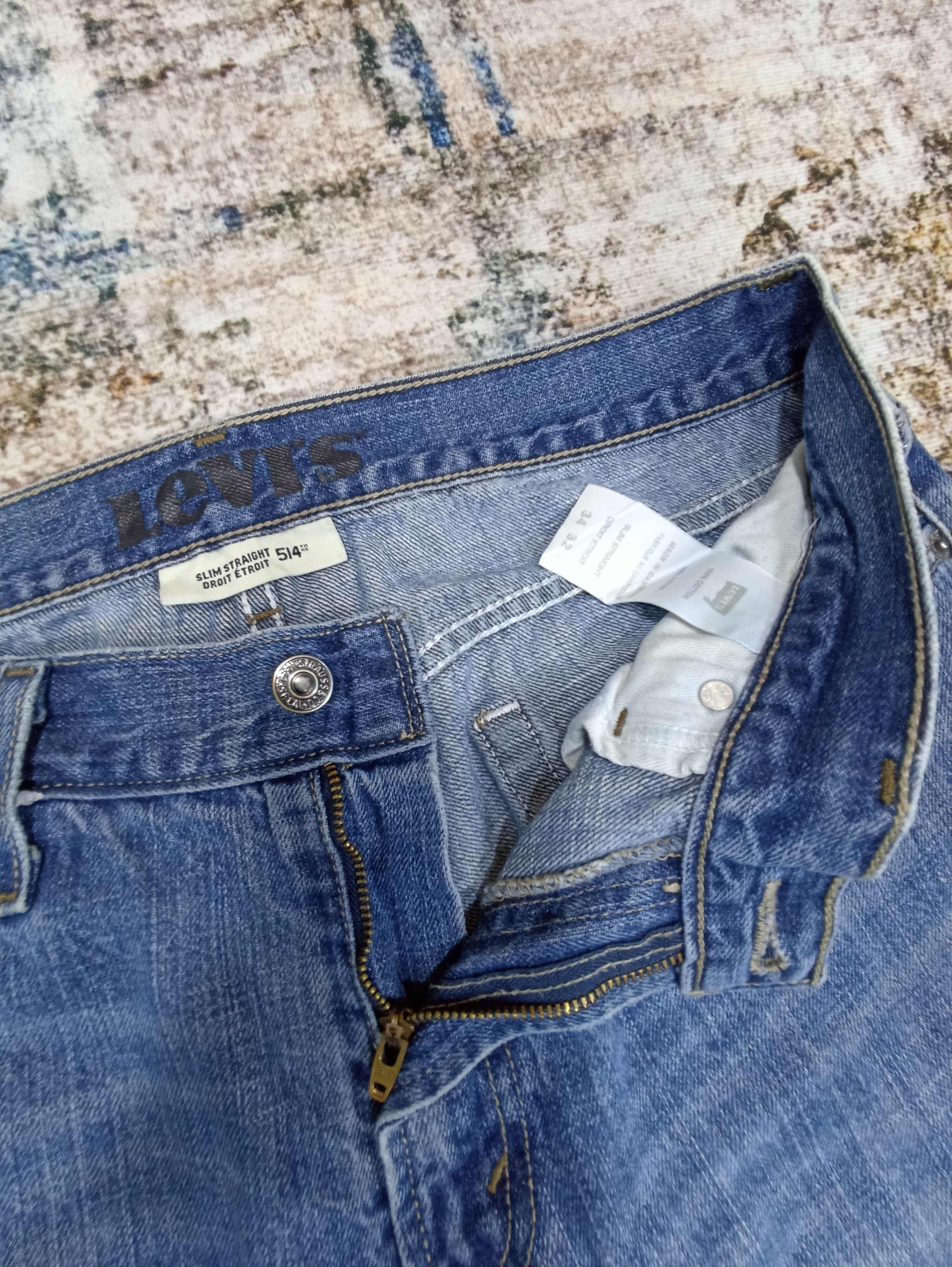 Jean × Levi's × Vintage Vintage Levi's 514 Blue Wash Jeans - J077 Size US 32 / EU 48 - 3 Thumbnail