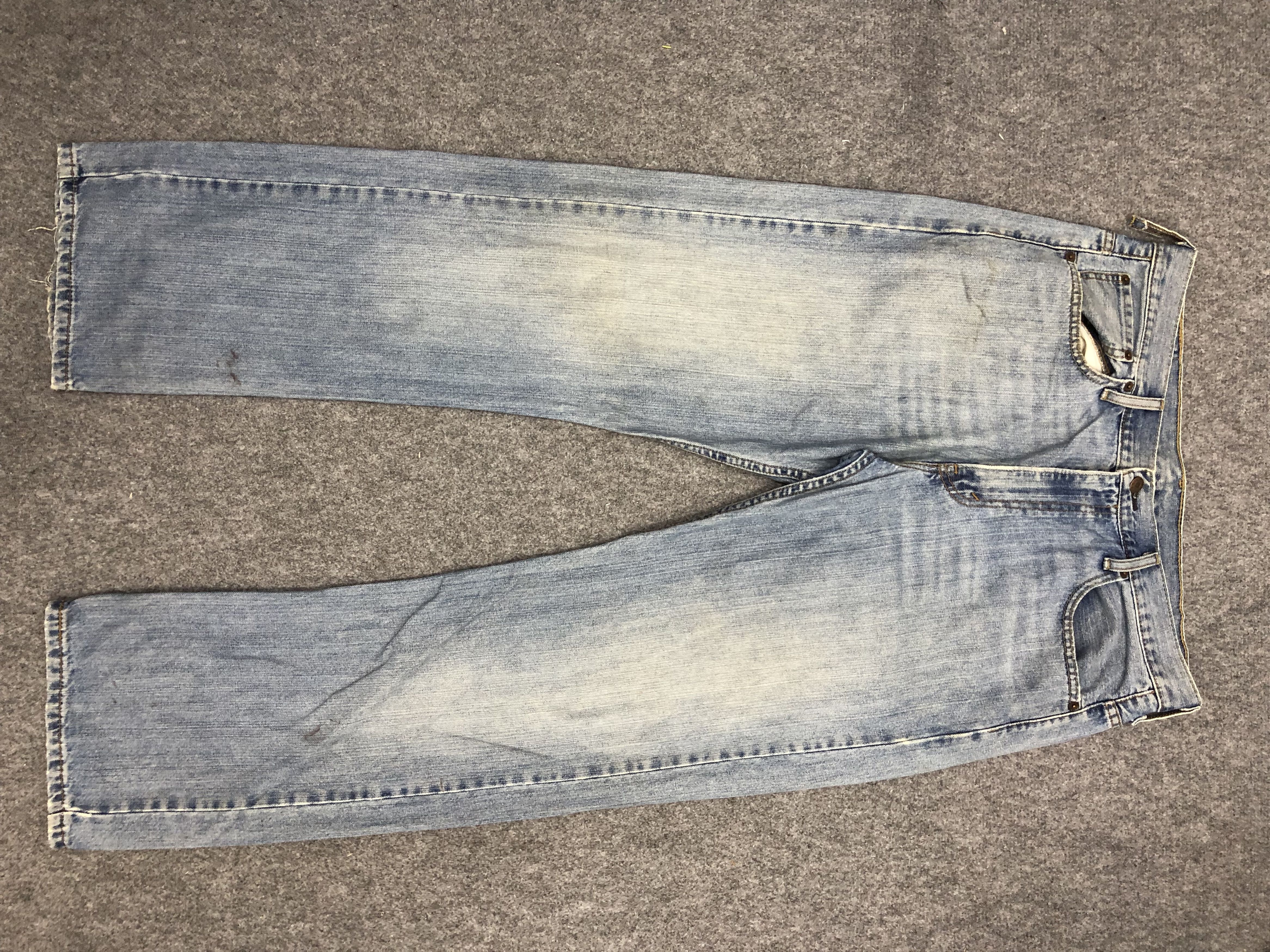 image of Levis 569 Faded Blue Jeans in Blue Denim, Men's (Size 37)