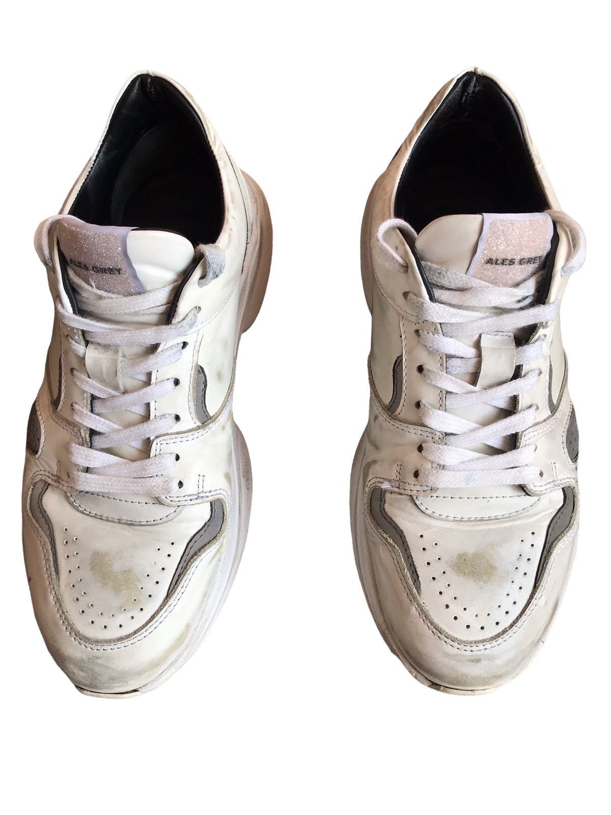 Japanese Brand Hand Made ALES GREY Battalion Runner 2.0 Leather Sneakers Size US 9 / EU 42 - 3 Thumbnail