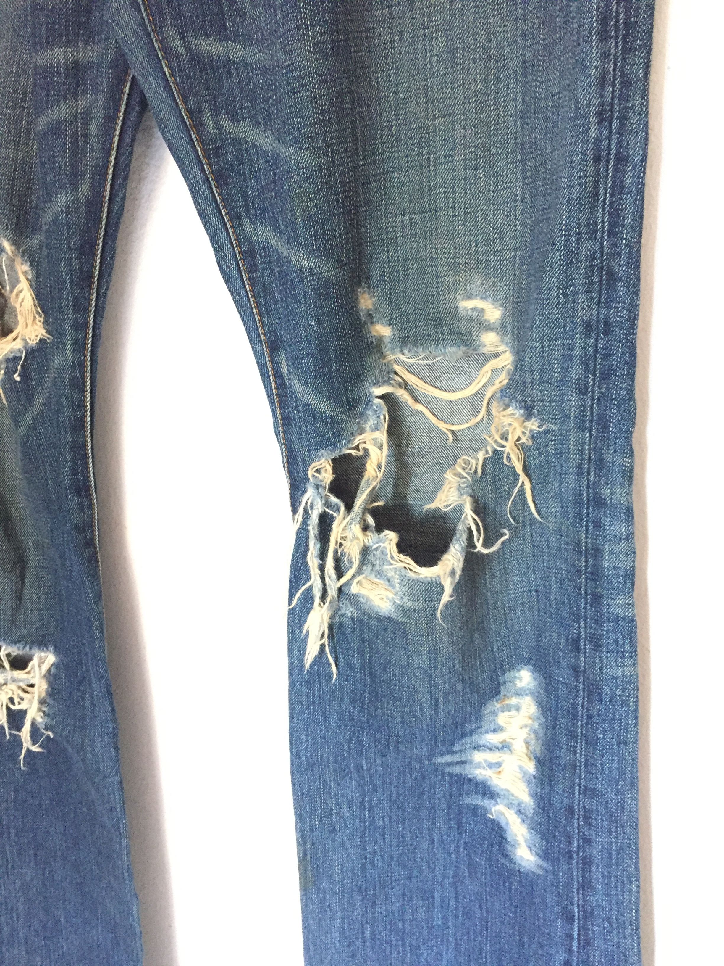 20471120 Vtg RICO japan RIRI zipper distressed denim Size US 32 / EU 48 - 5 Thumbnail