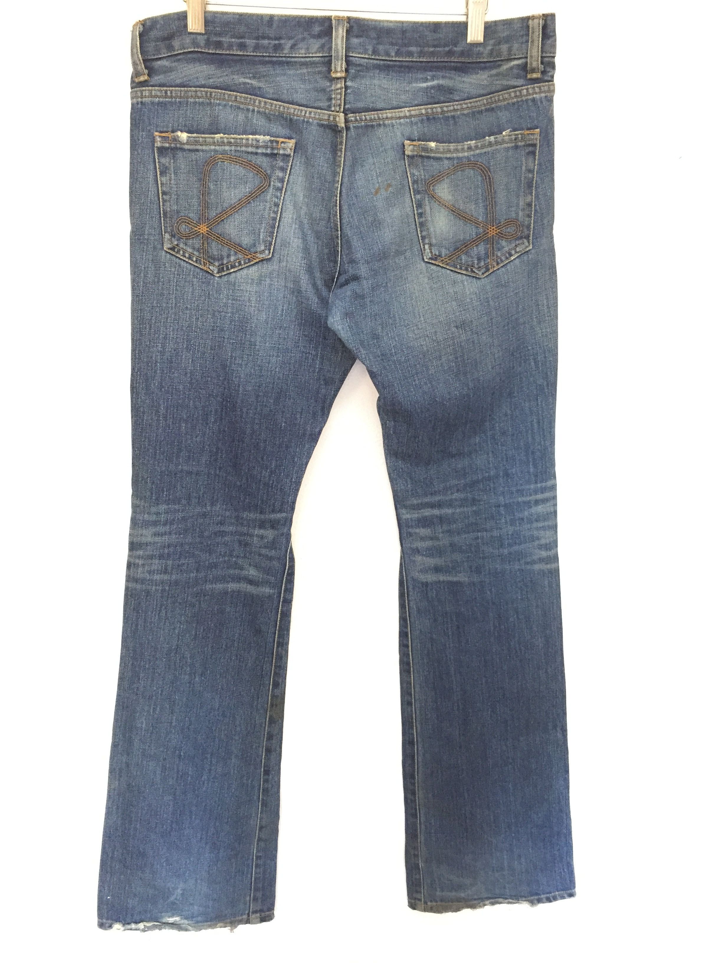 20471120 Vtg RICO japan RIRI zipper distressed denim Size US 32 / EU 48 - 10 Thumbnail