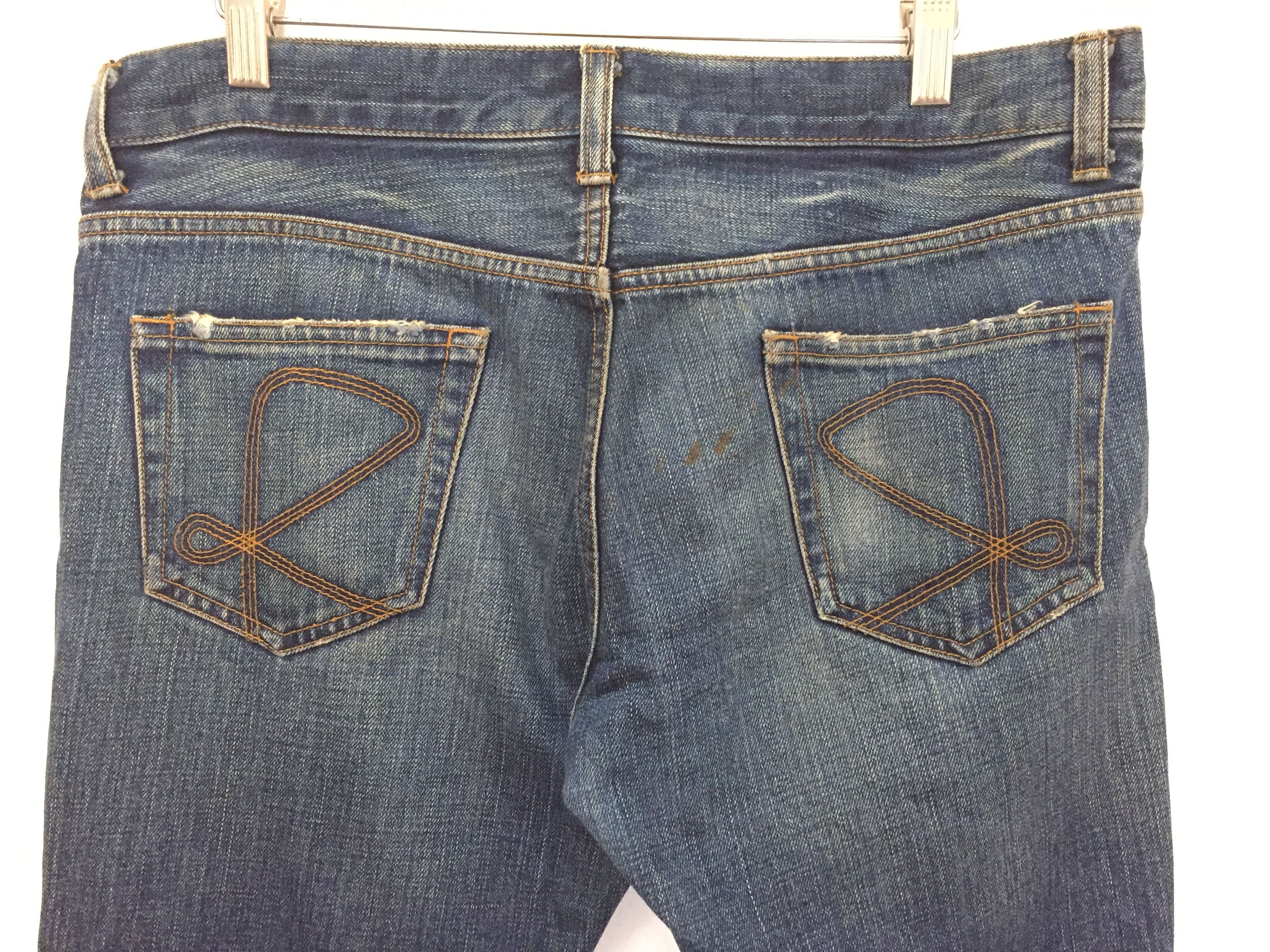 20471120 Vtg RICO japan RIRI zipper distressed denim Size US 32 / EU 48 - 11 Thumbnail