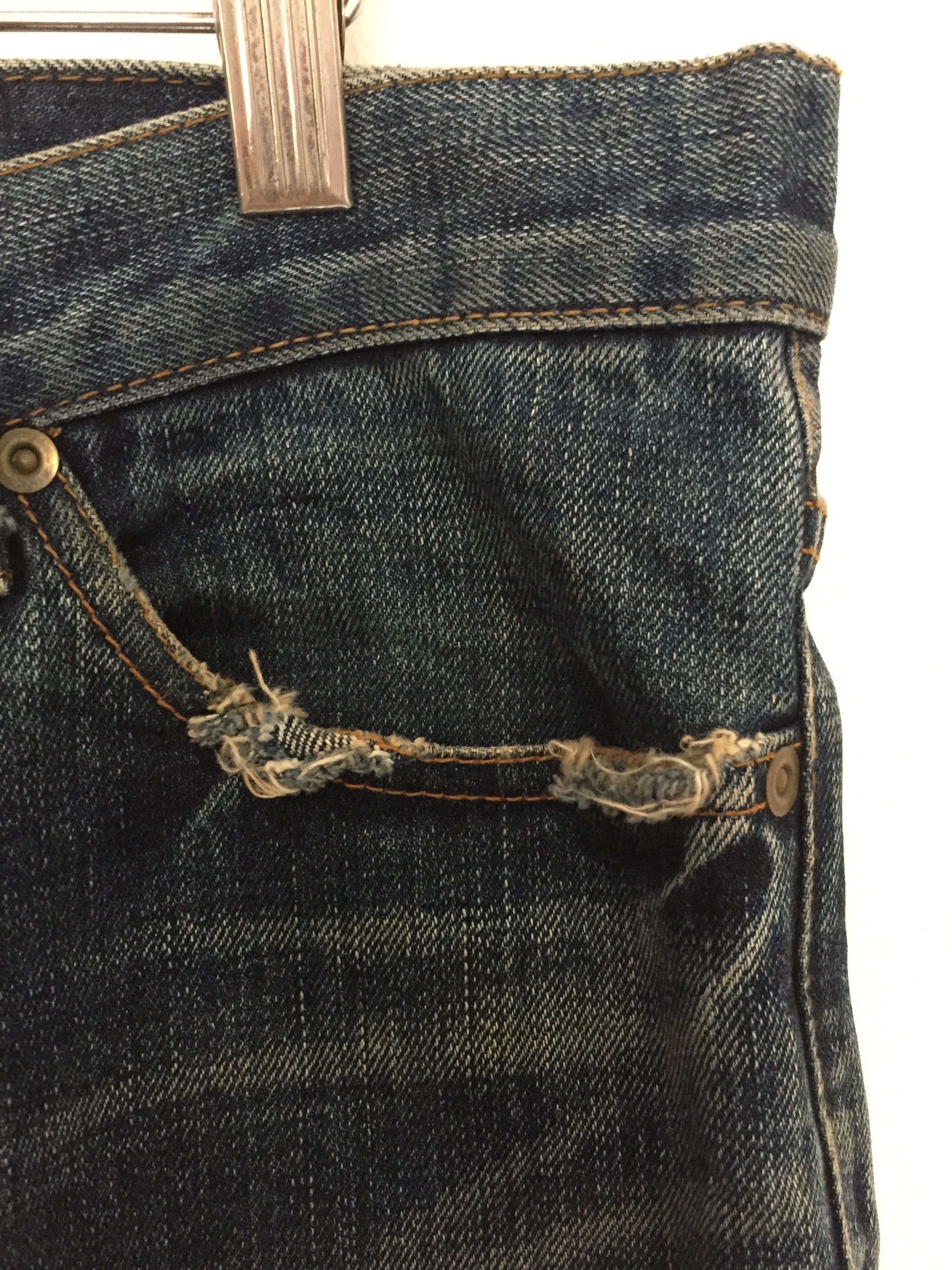 20471120 Vtg RICO japan RIRI zipper distressed denim Size US 32 / EU 48 - 7 Thumbnail