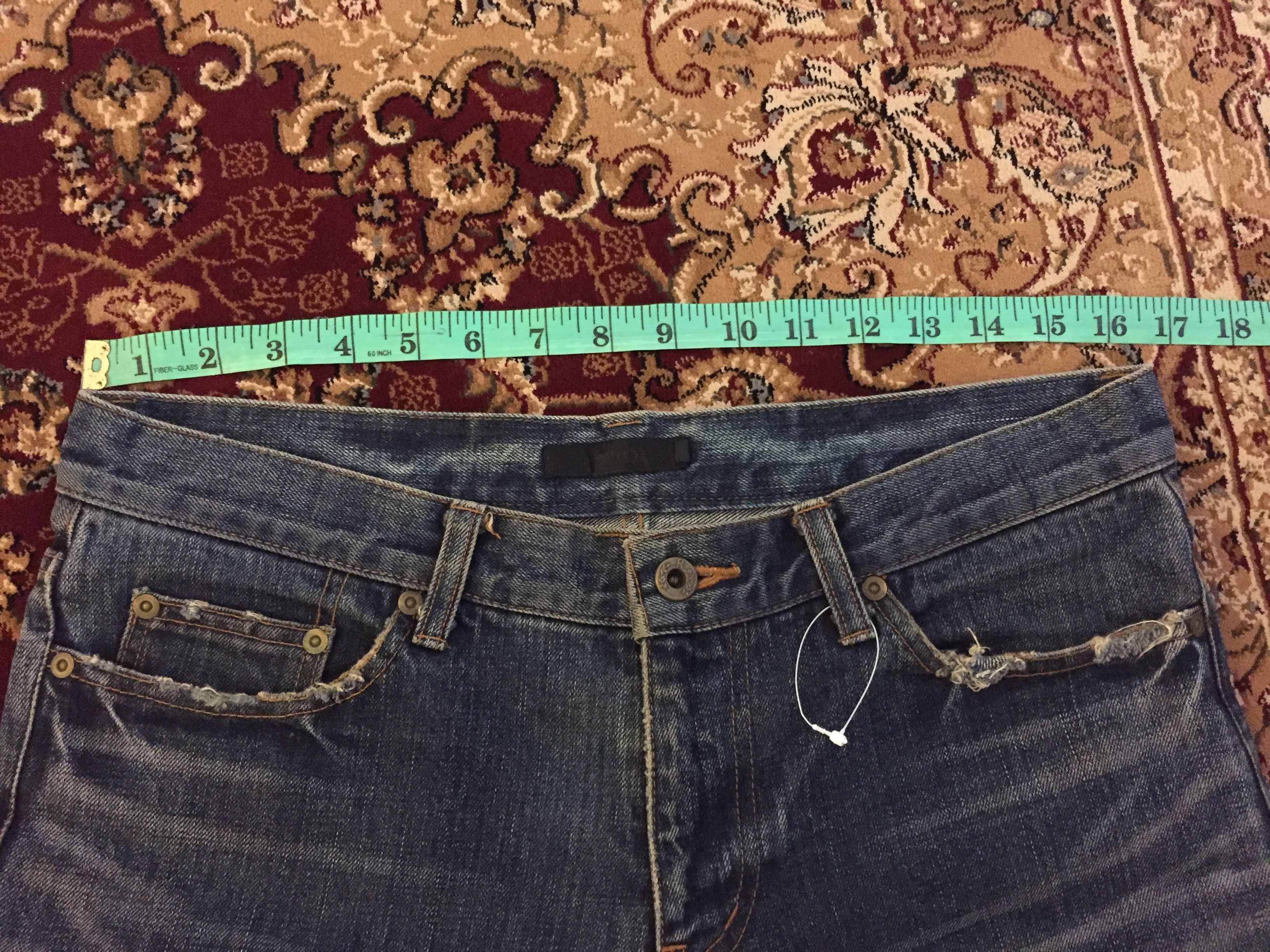 20471120 Vtg RICO japan RIRI zipper distressed denim Size US 32 / EU 48 - 16 Thumbnail