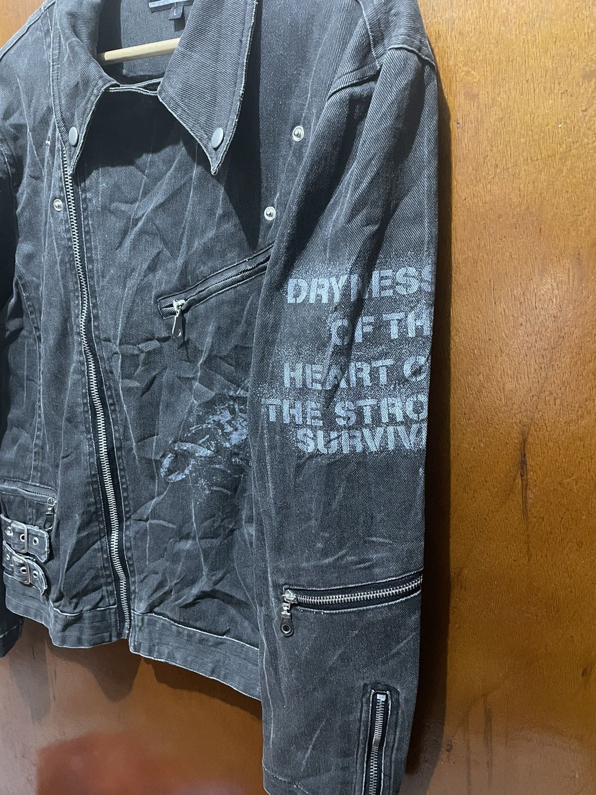 In The Attic Rare In The Attic Bondage Punk Denim Jacket Size US L / EU 52-54 / 3 - 6 Thumbnail