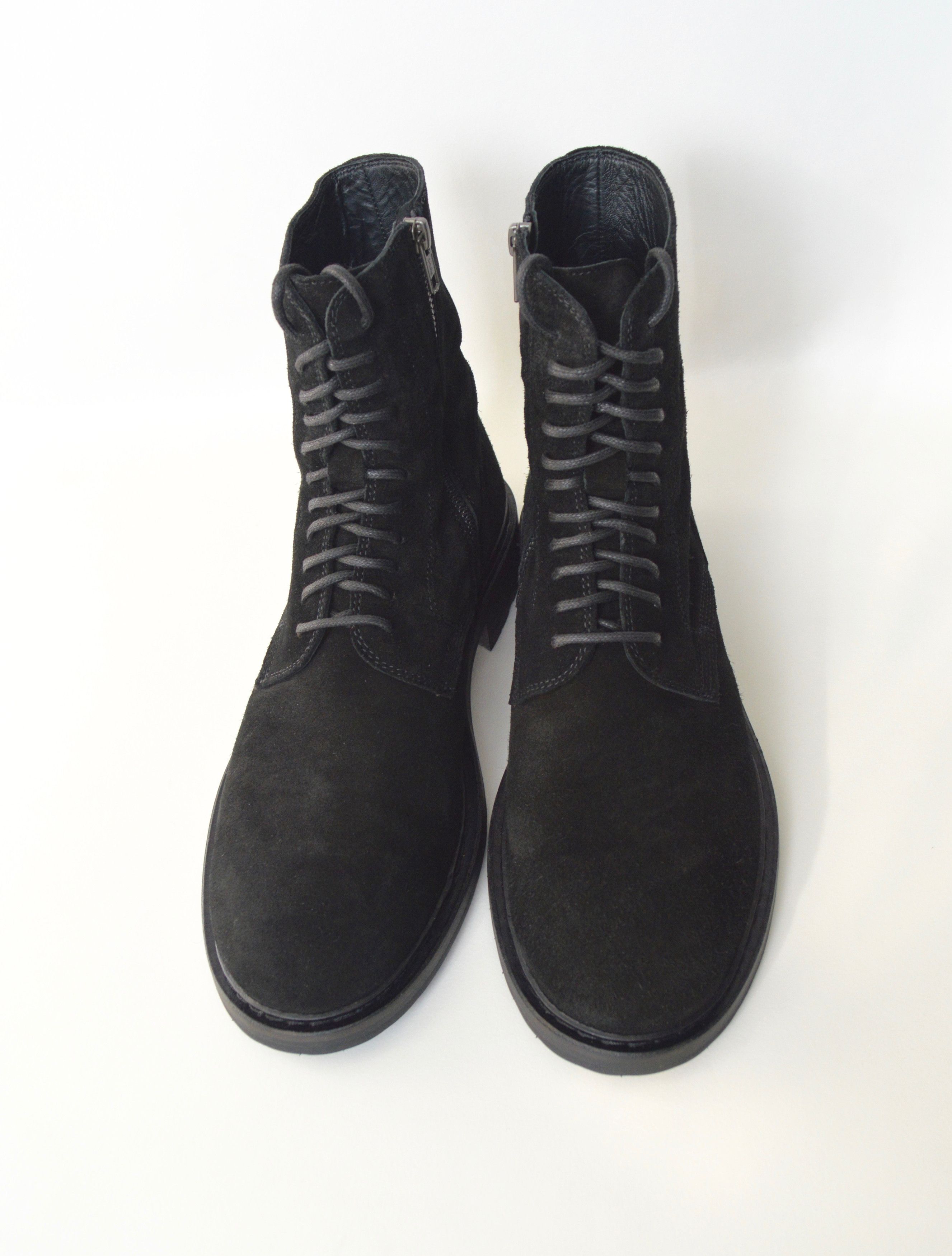 Ann Demeulemeester A/W 13 Black Suede Combat boots Size US 9 / EU 42 - 4 Thumbnail