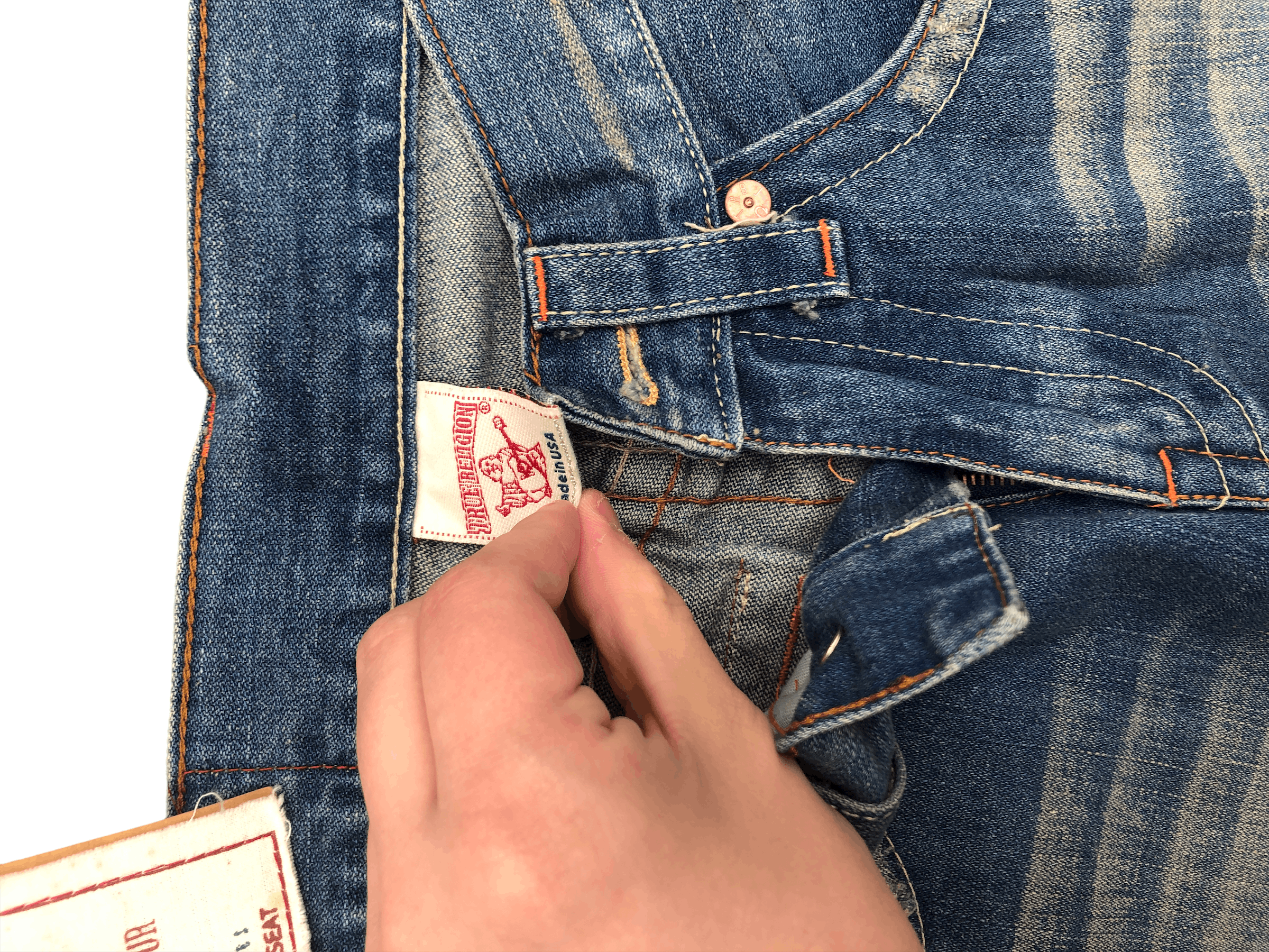 True Religion × Vintage True Religion Embroidered Jeans Size 32 JOEY Mountain Peace Size US 32 / EU 48 - 8 Thumbnail
