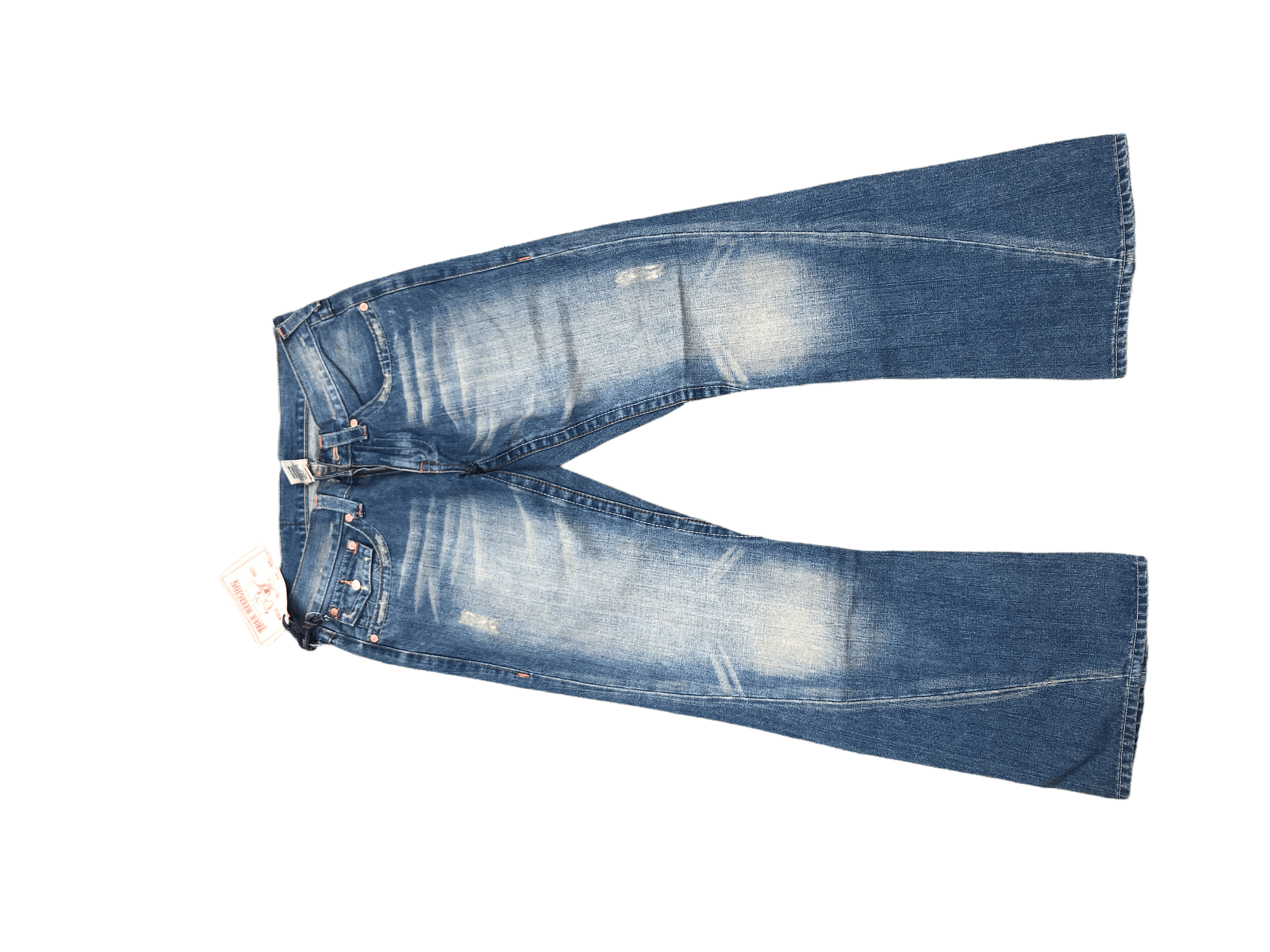True Religion × Vintage True Religion Embroidered Jeans Size 32 JOEY Mountain Peace Size US 32 / EU 48 - 3 Thumbnail