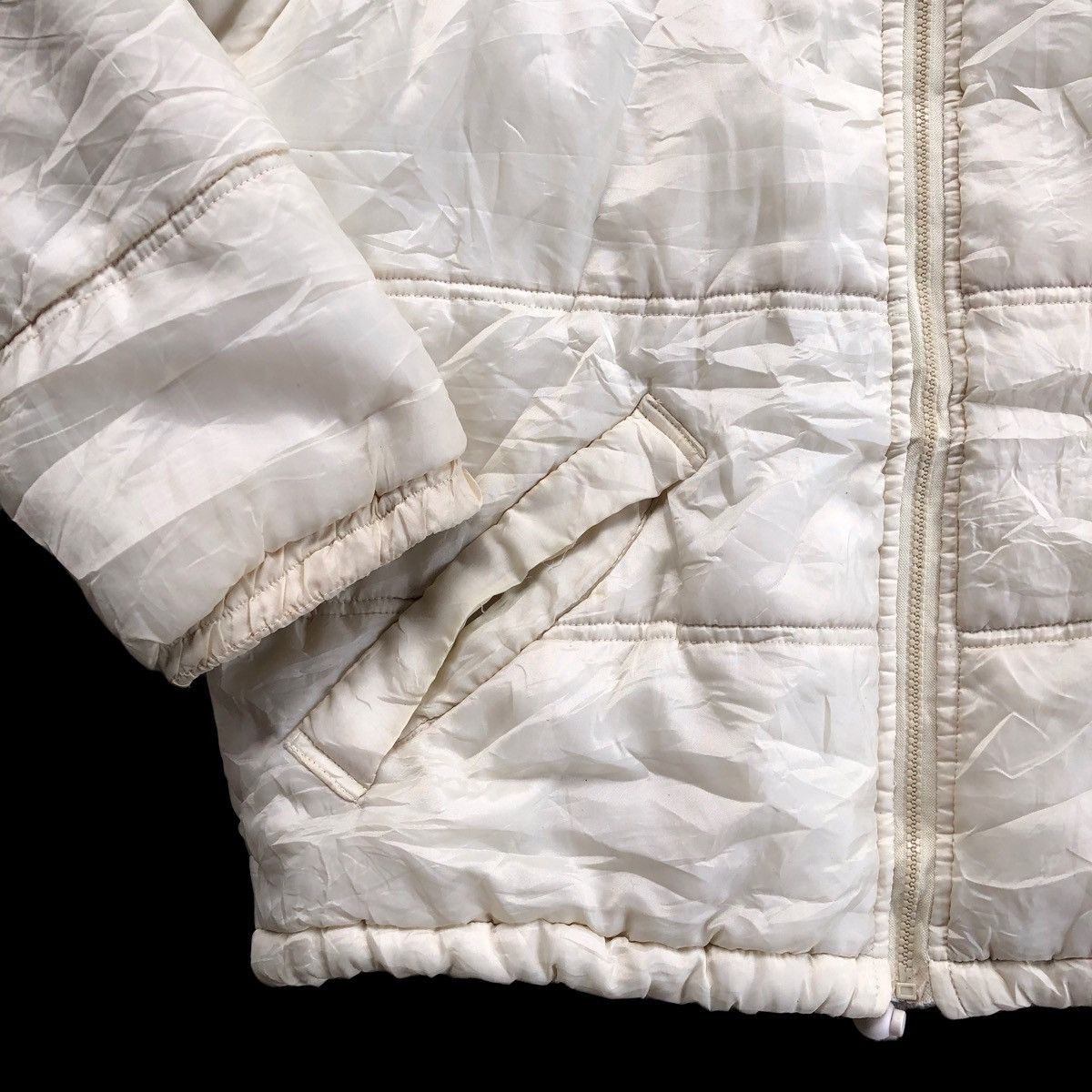 Nike × Vintage NIKE Swoosh Bootleg Zipper Puffer Jacket Size US S / EU 44-46 / 1 - 7 Thumbnail