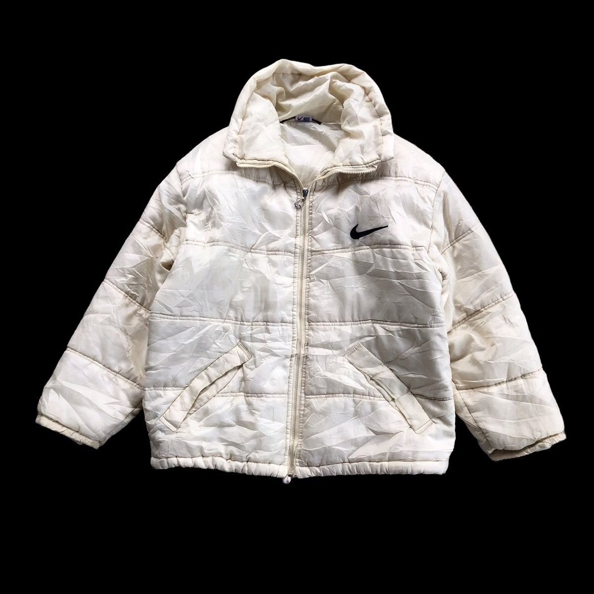 Nike × Vintage NIKE Swoosh Bootleg Zipper Puffer Jacket Size US S / EU 44-46 / 1 - 1 Thumbnail