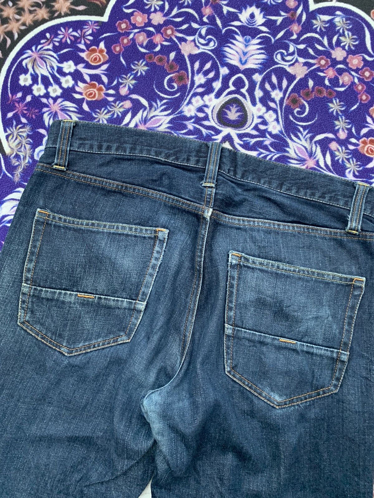 Japanese Brand Japanesse Back Number Faded Denim Size US 34 / EU 50 - 8 Thumbnail