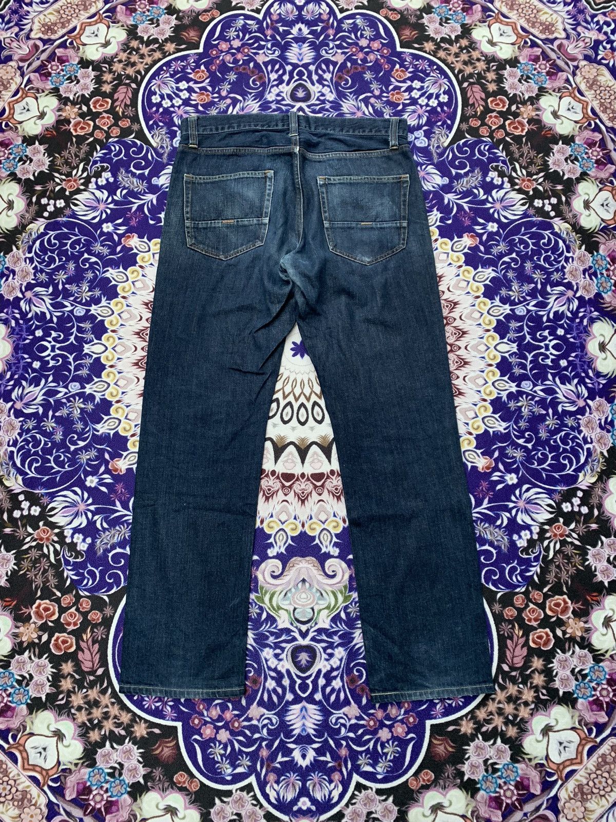 Japanese Brand Japanesse Back Number Faded Denim Size US 34 / EU 50 - 6 Thumbnail