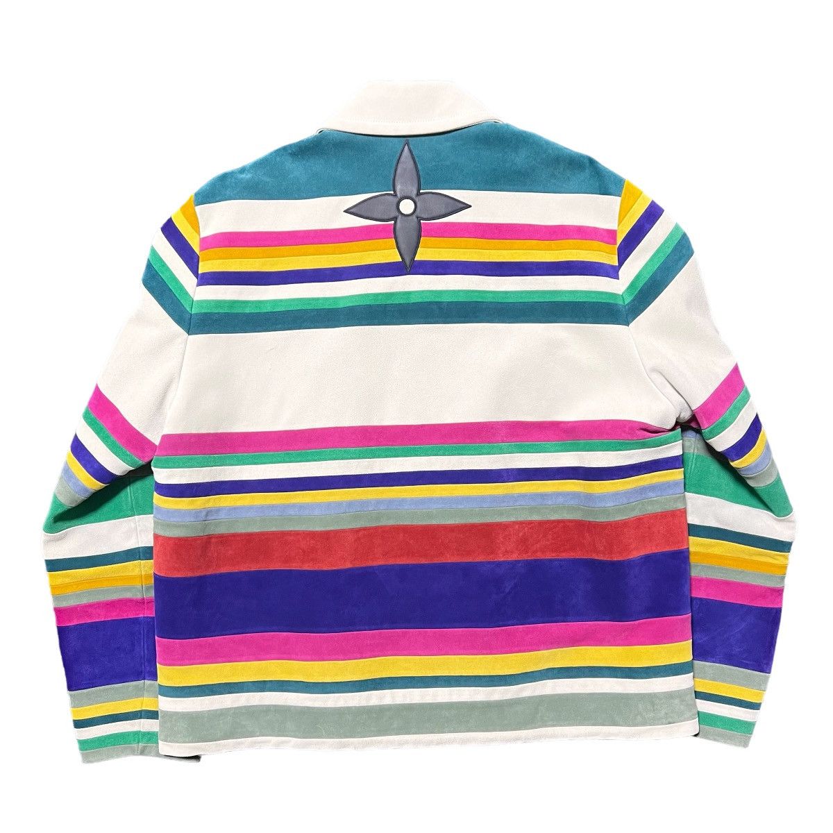 Louis Vuitton × Virgil Abloh LOUIS VUITTON 2021SS Nubuck Leather Intarsia Admiral Jacket Size US L / EU 52-54 / 3 - 14 Thumbnail