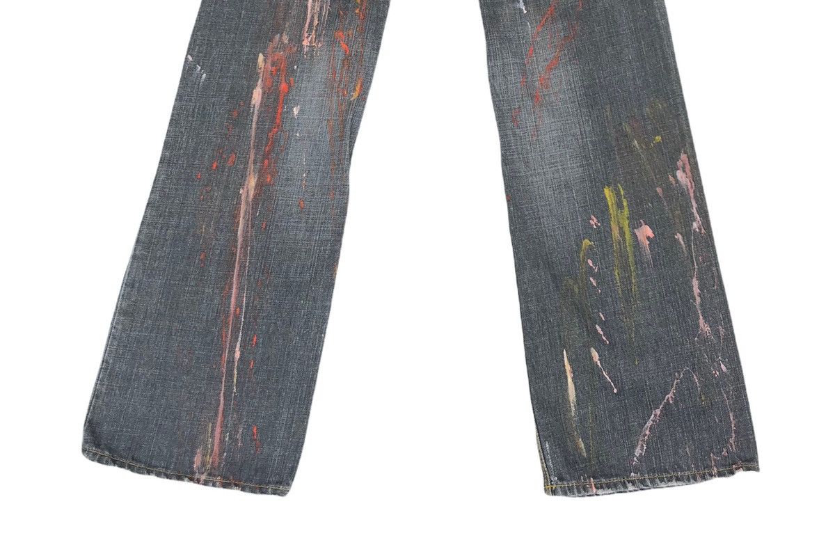 Nicole Club Japanese Nicole Club For Men Custom Painted Flare Jeans Size US 31 - 6 Thumbnail