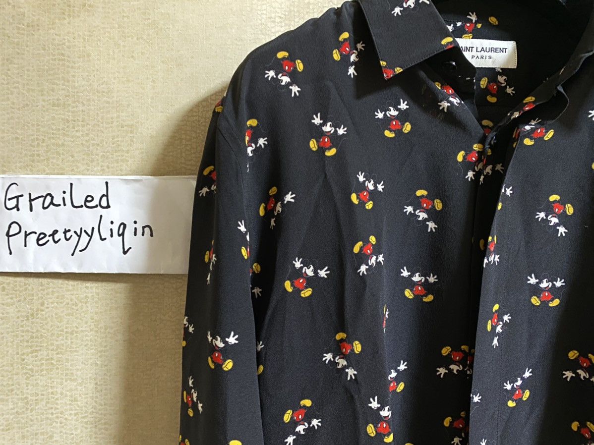 Saint Laurent Paris Silk micky mouse shirt Size US S / EU 44-46 / 1 - 6 Thumbnail