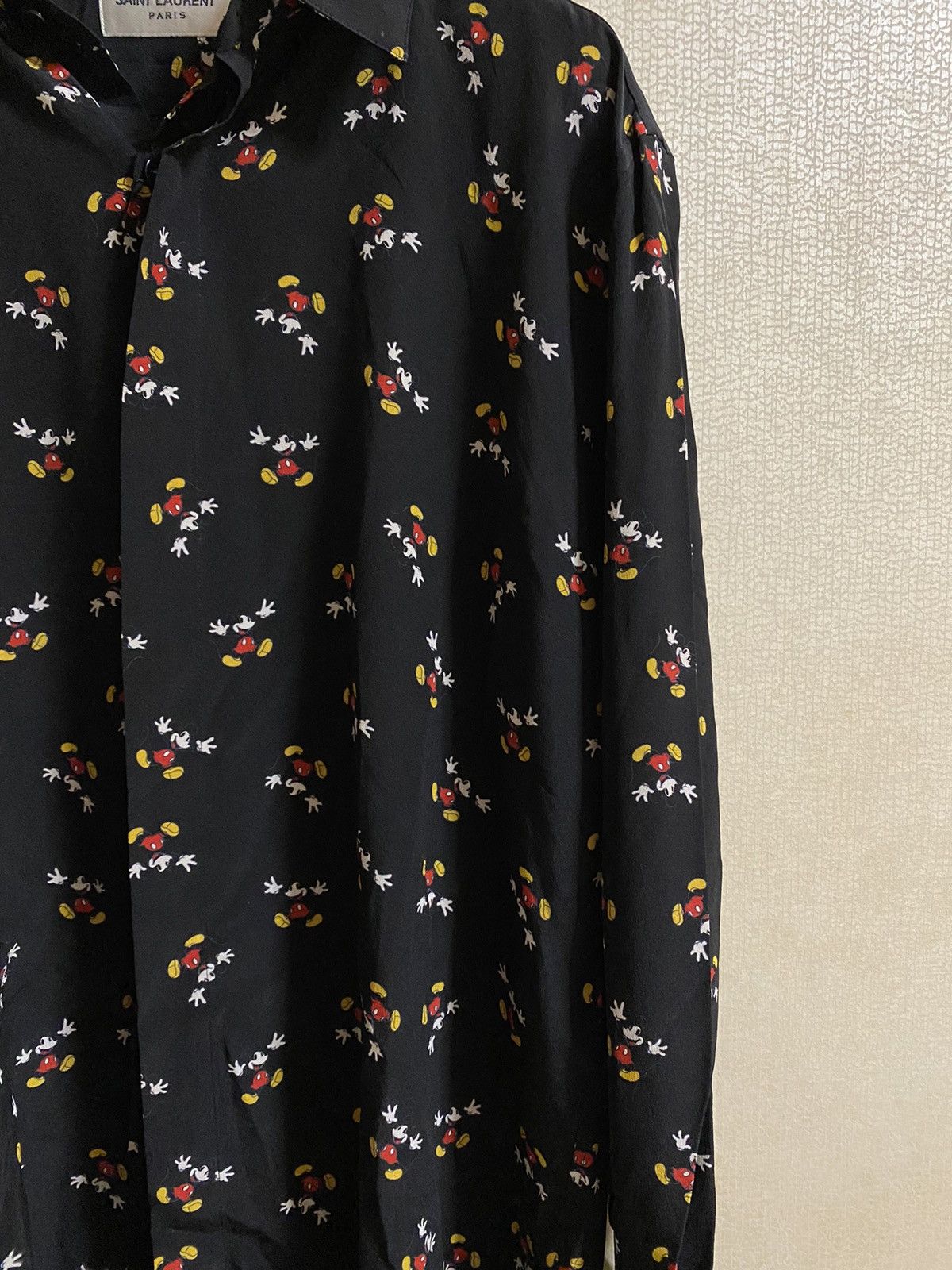 Saint Laurent Paris Silk micky mouse shirt Size US S / EU 44-46 / 1 - 7 Thumbnail